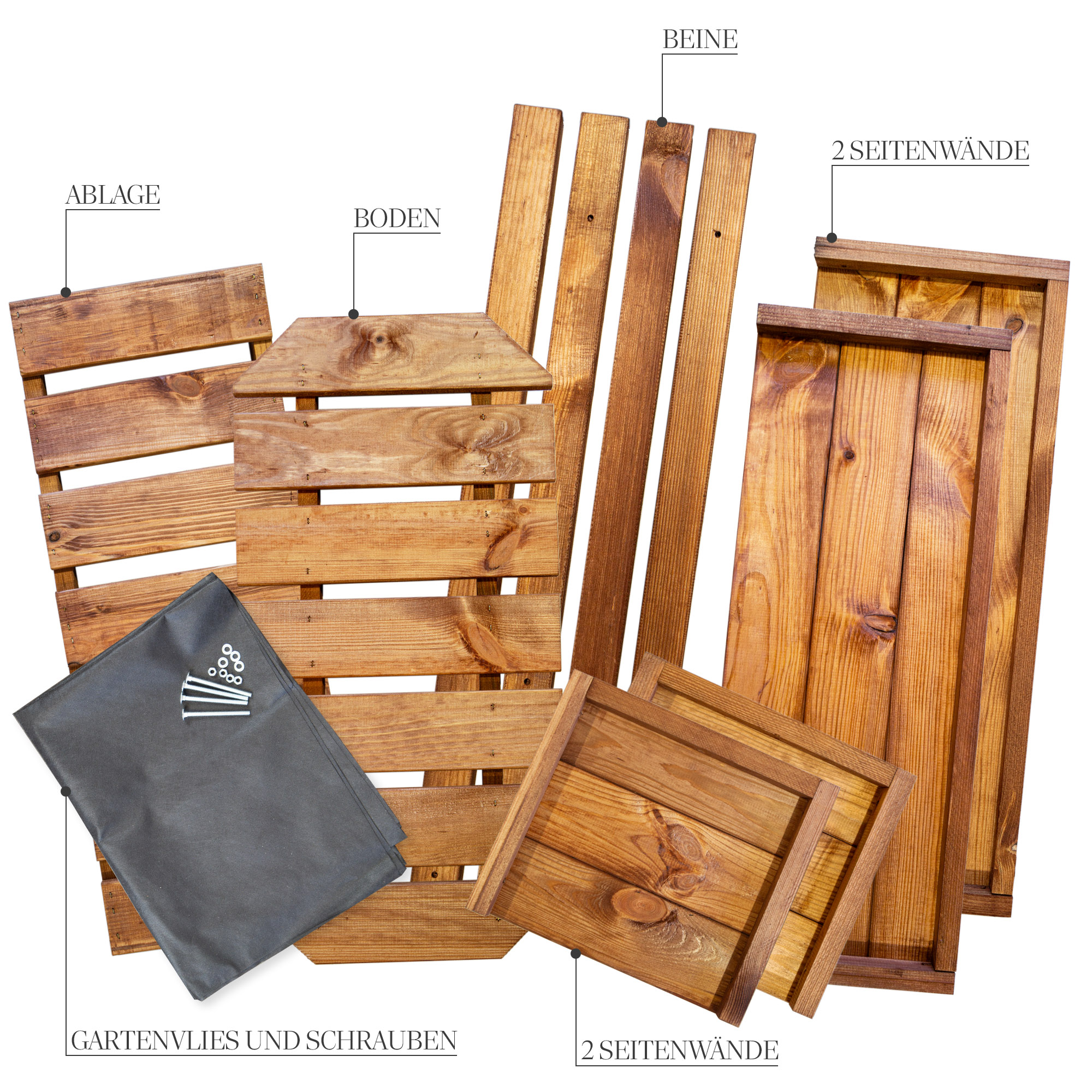 Hochbeet L 79x40x79cm