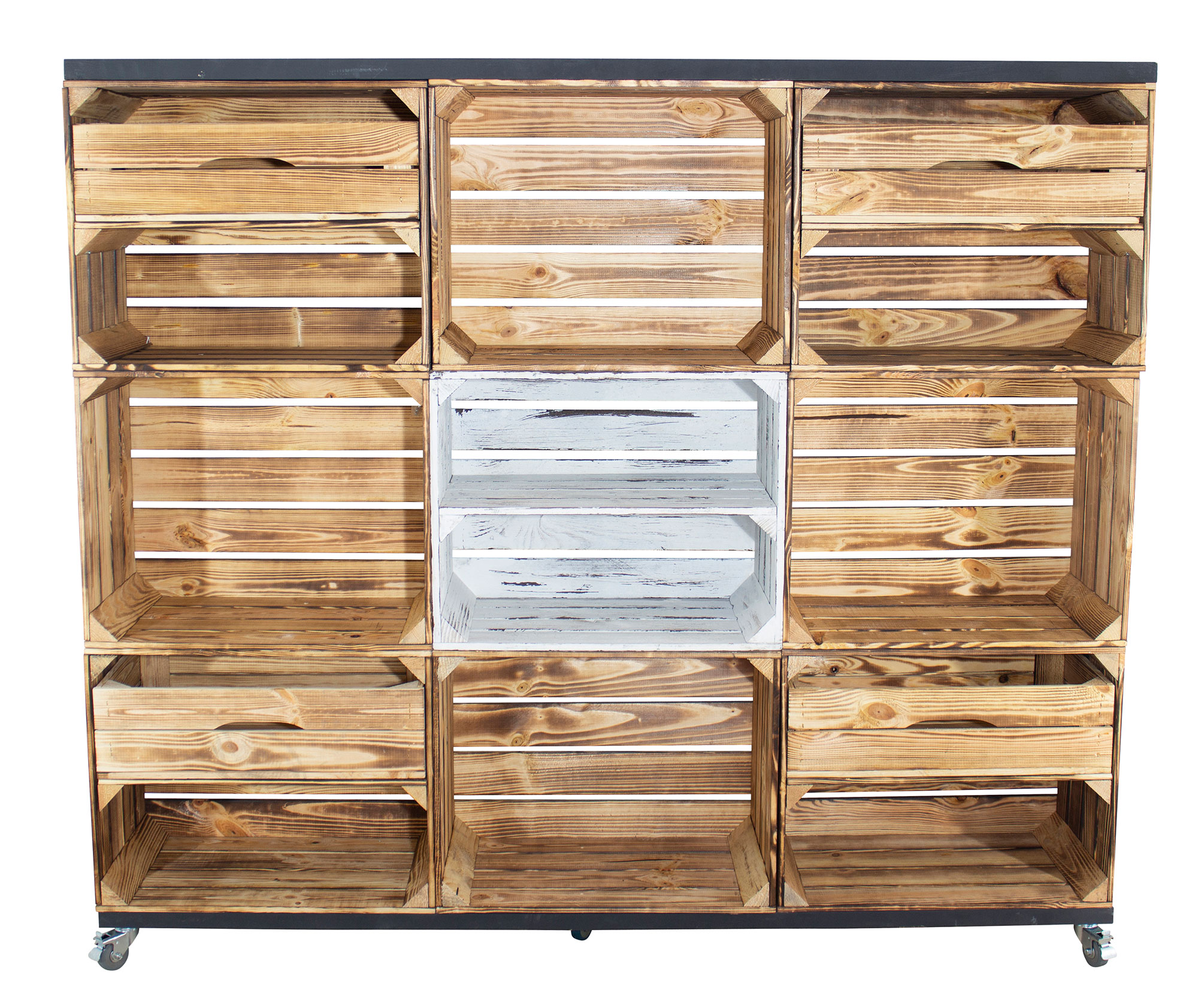 Tableau TV avec minibar "Sienna" avec étagère Meuble multimédia Mur d'armoires Meuble annexe Salon Ensemble mural