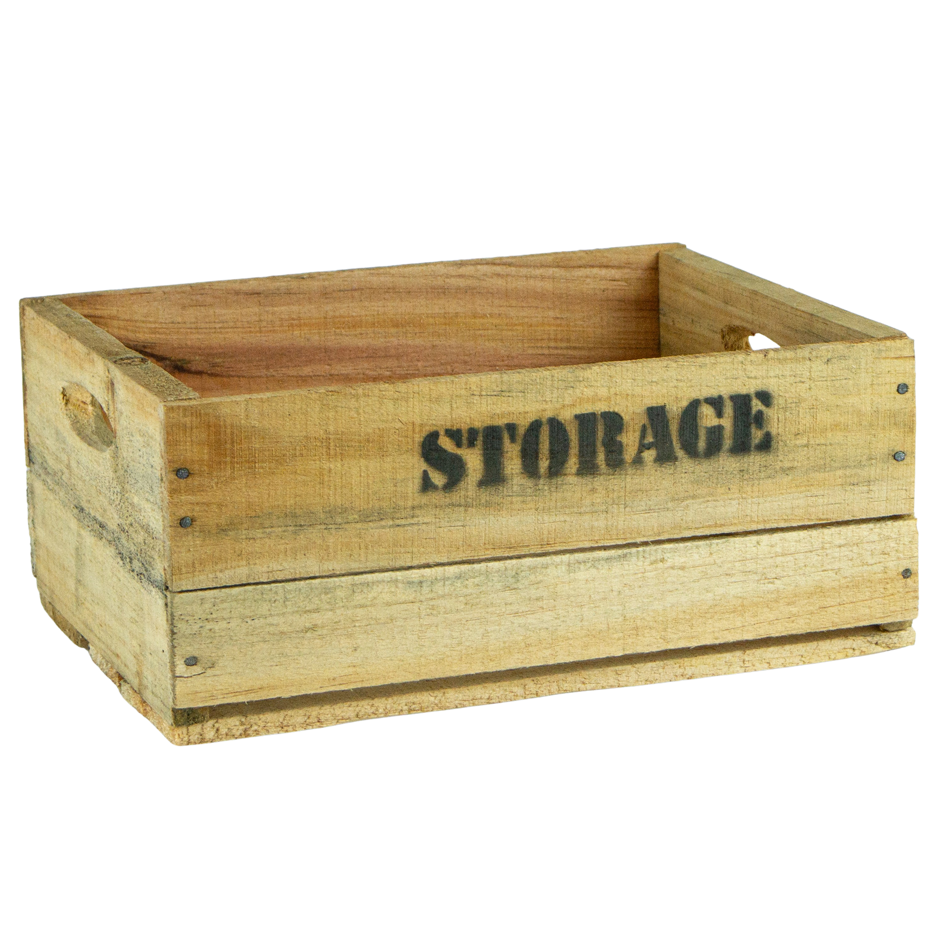 alte Holzkiste Number in verschiedenen Grössen Stockage L