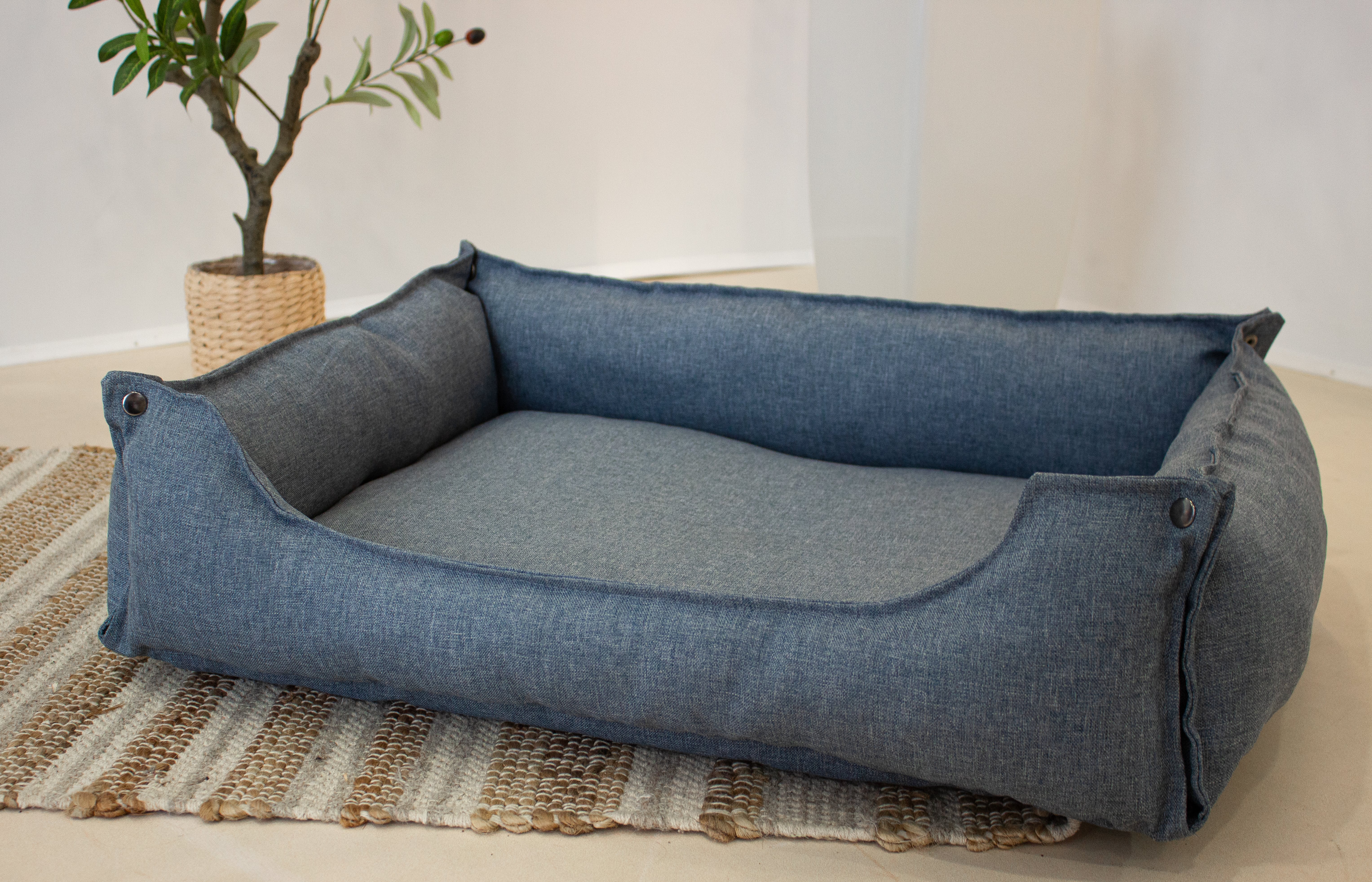 Hundebett & Hundekissen Lotti Blau
