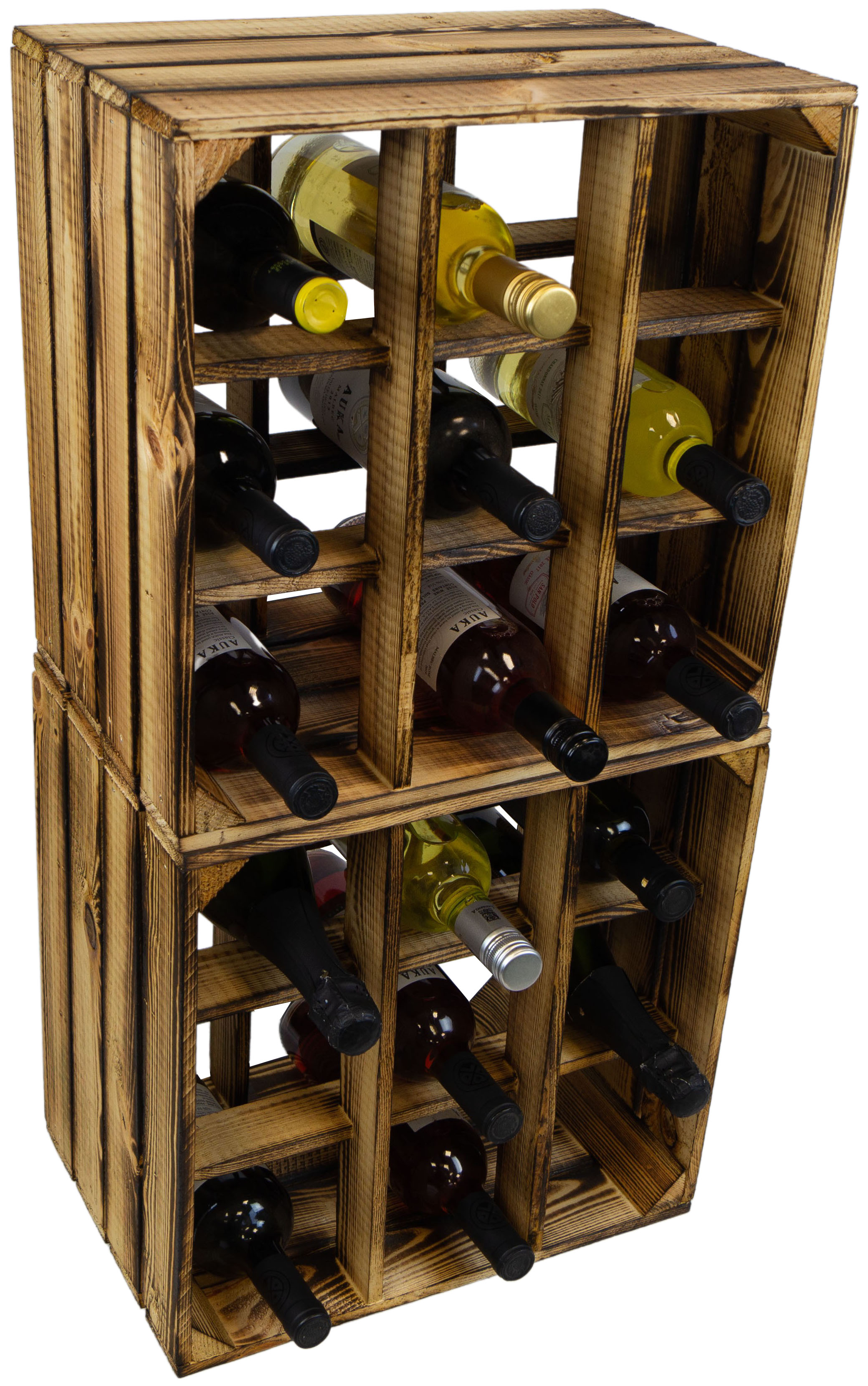 Casier à vin 9er flammé (aussi pour grandes bouteilles)