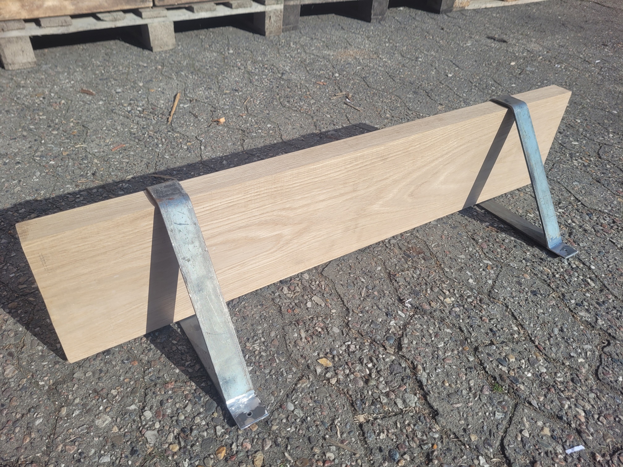Étagère murale en chêne avec cadre en acier SIdeboard étagère en bois étagère suspendue étagère murale