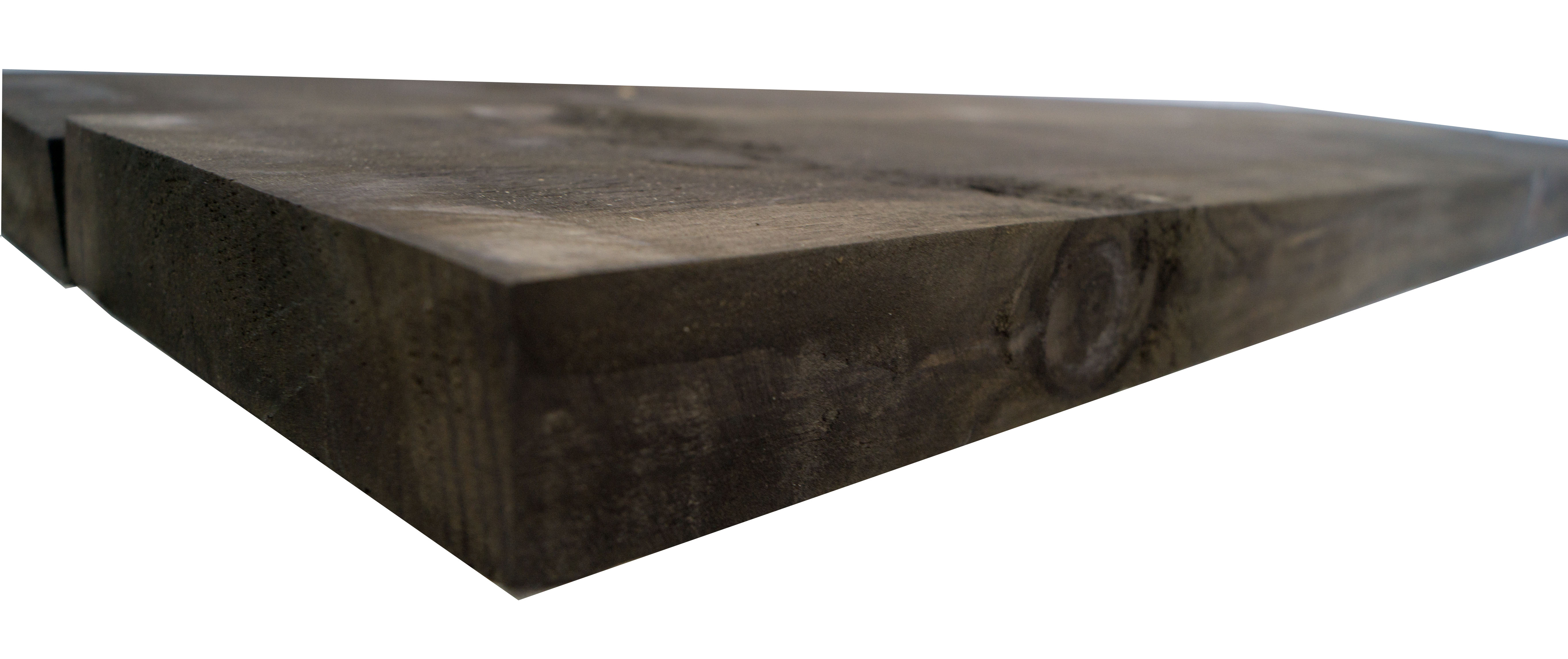 neue grosse Holzplanke schwarz lasiert 100cm x 14,5cm Holzstärke 3cm aus Nadelholz