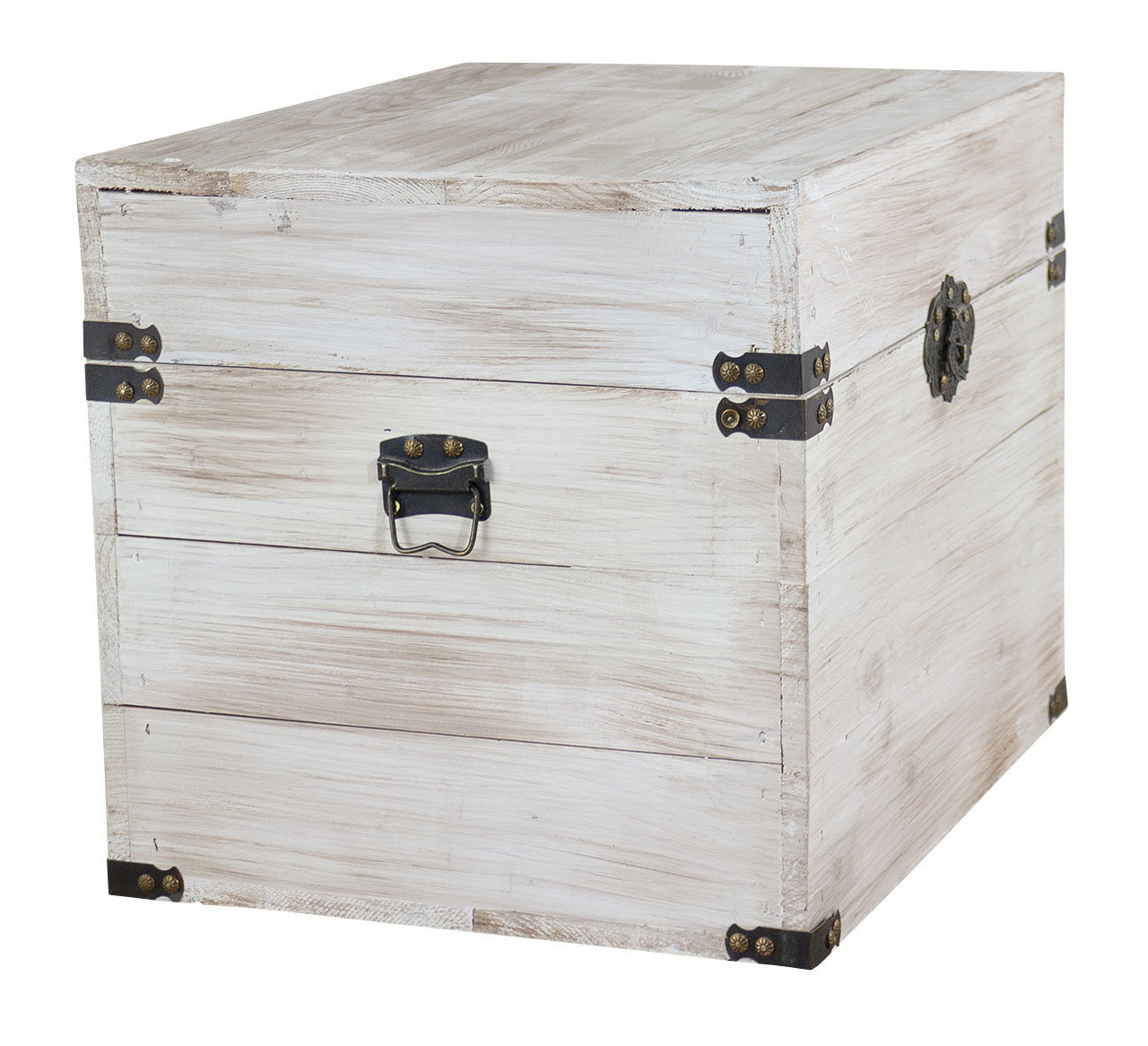 Holztruhe Elsa Shabby weiss