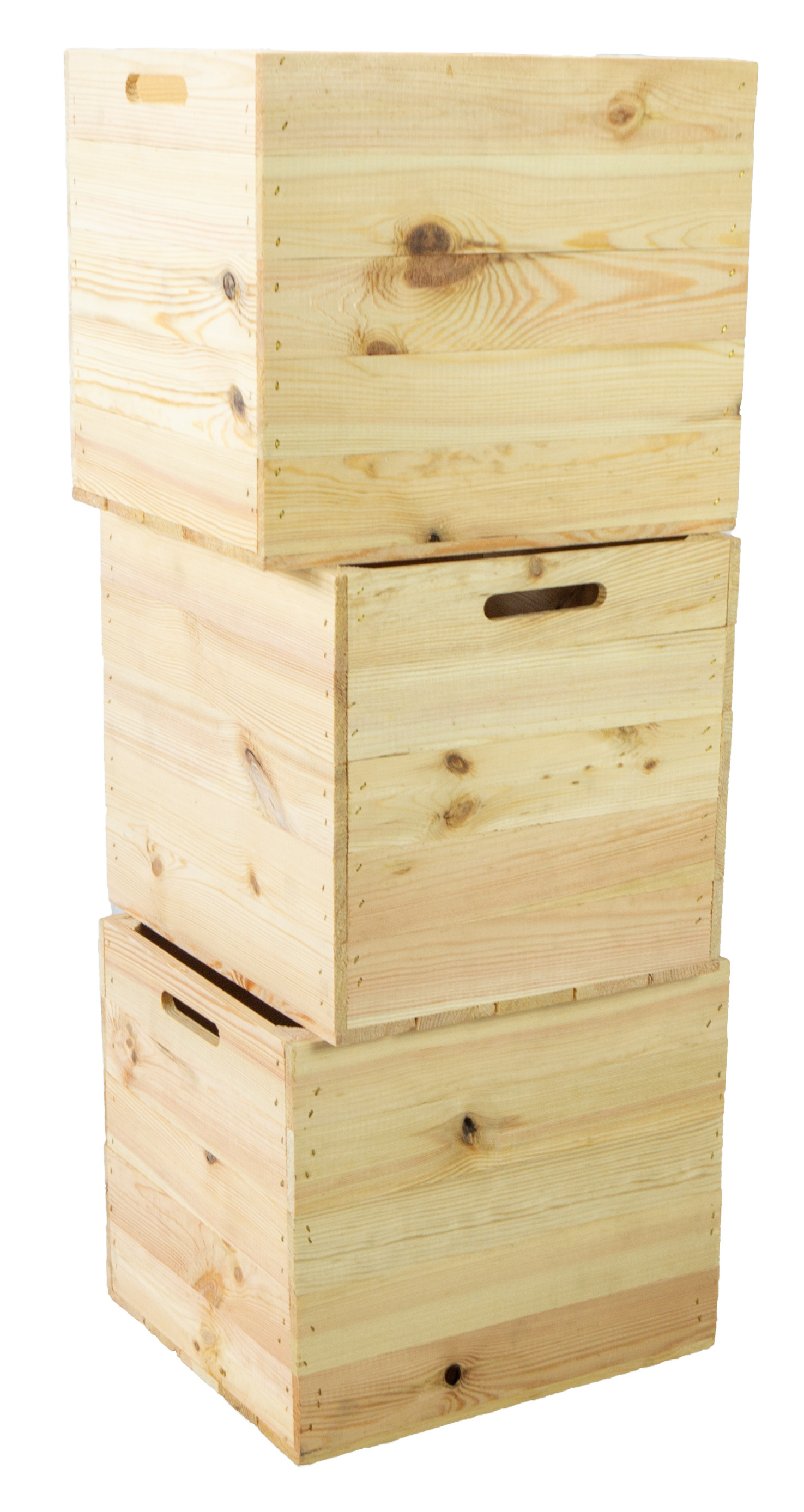 Boîte en bois nature convenant aux étagères Kallax et Expedit