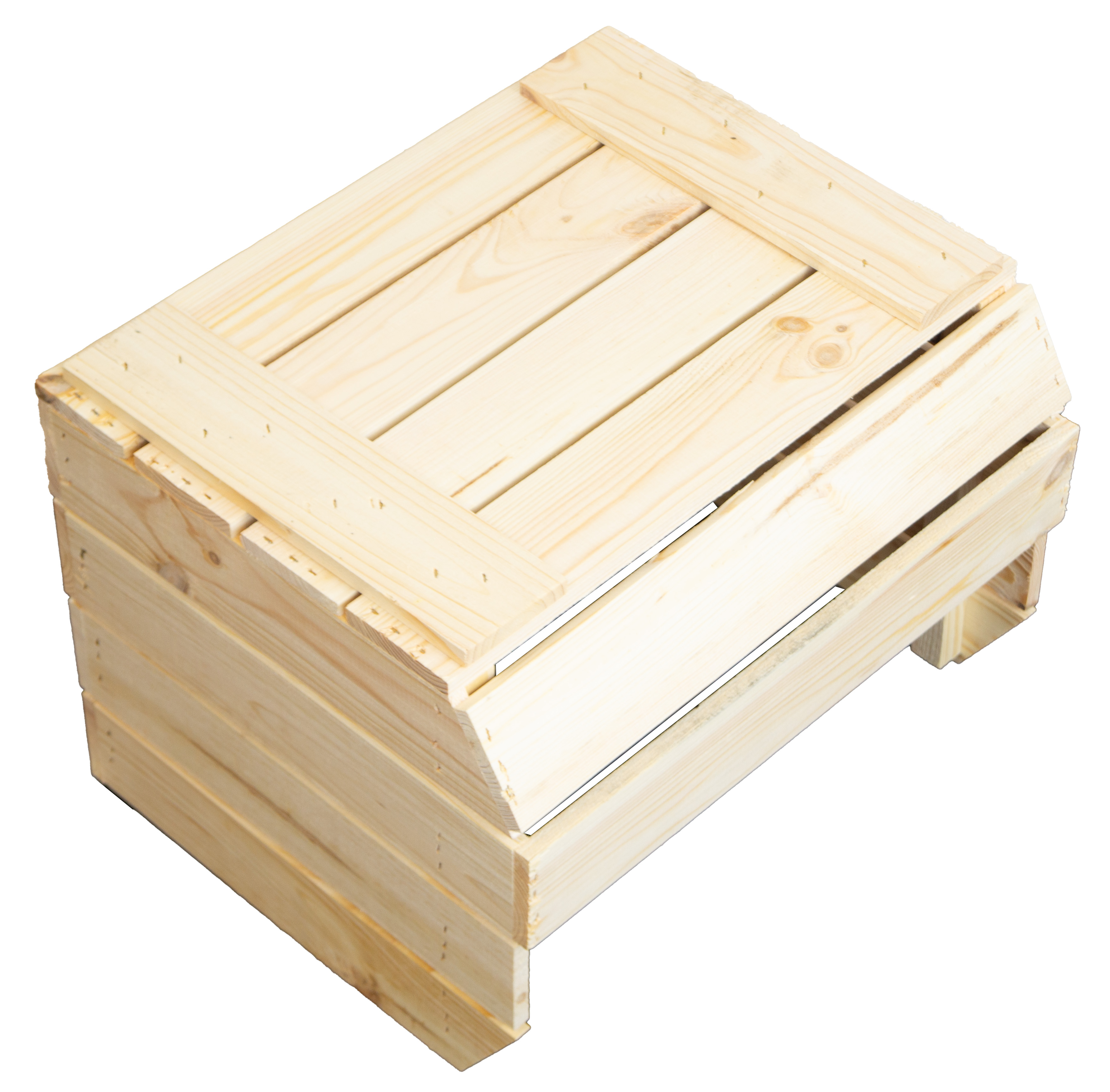 3er Set Kartoffelsteige je 40x33x30 cm in natur Gemüsekiste Obsthorde