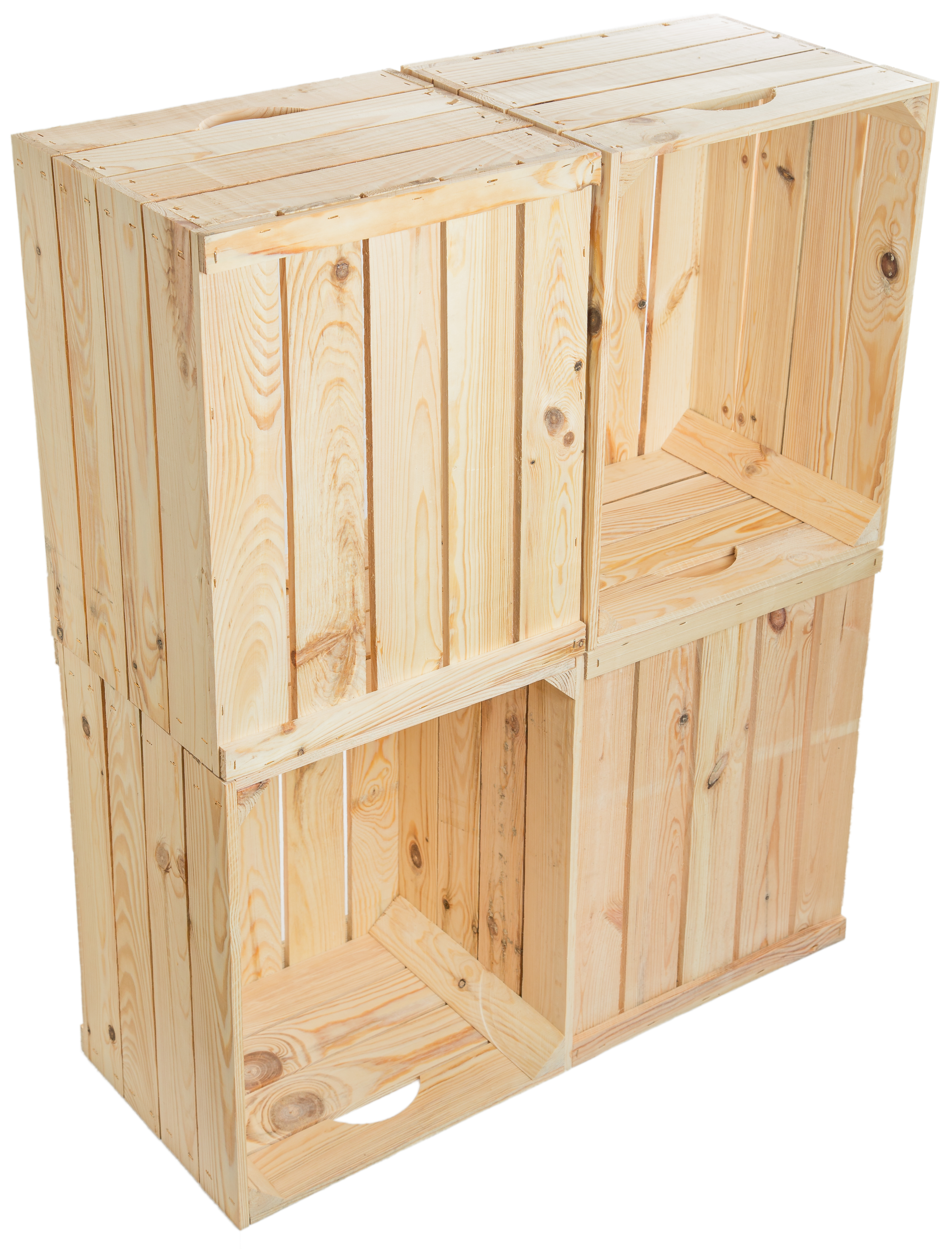 4 x  Holzkisten "Johanna" - NEU