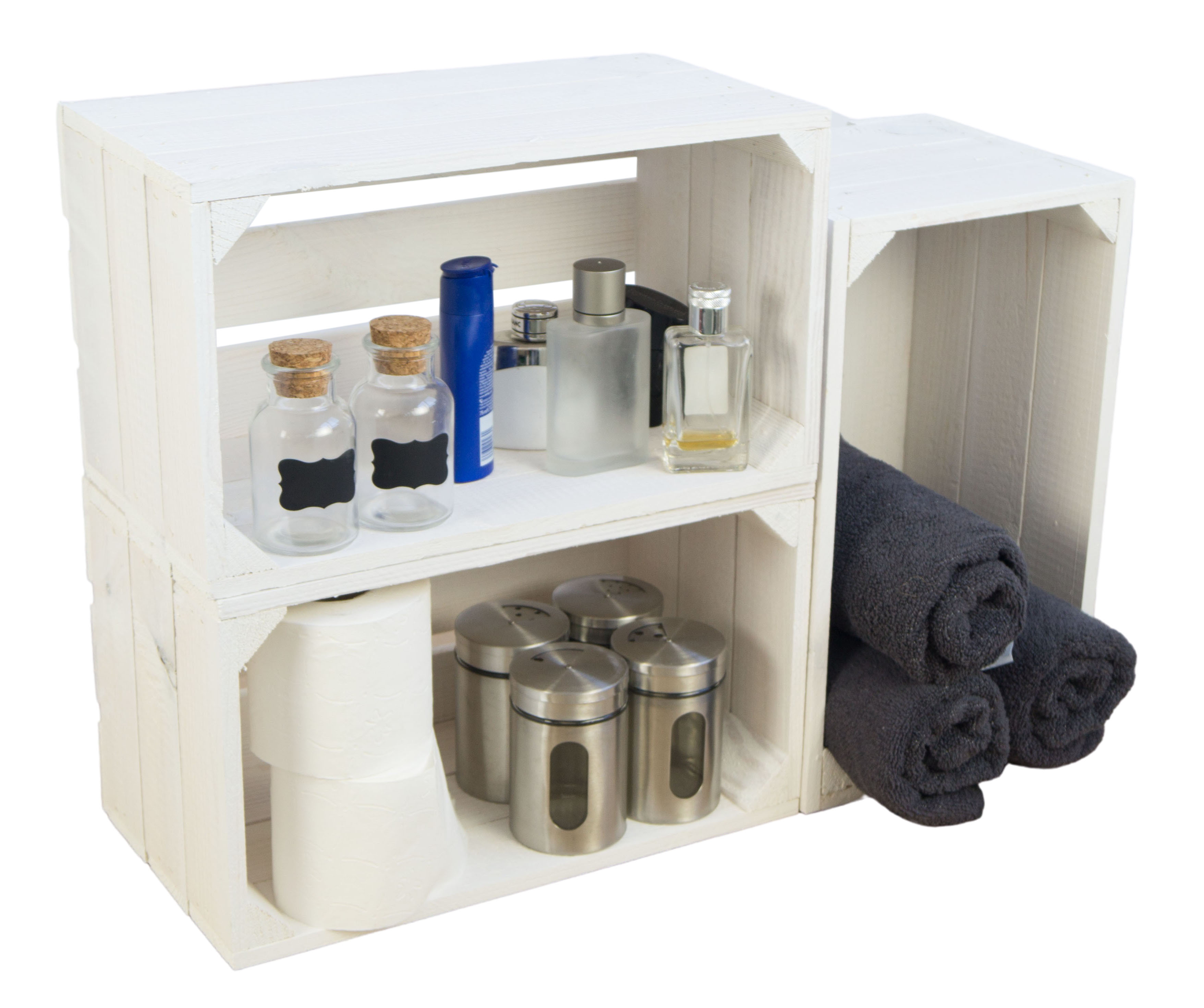 Etagère "Hilde" boîte blanche sans