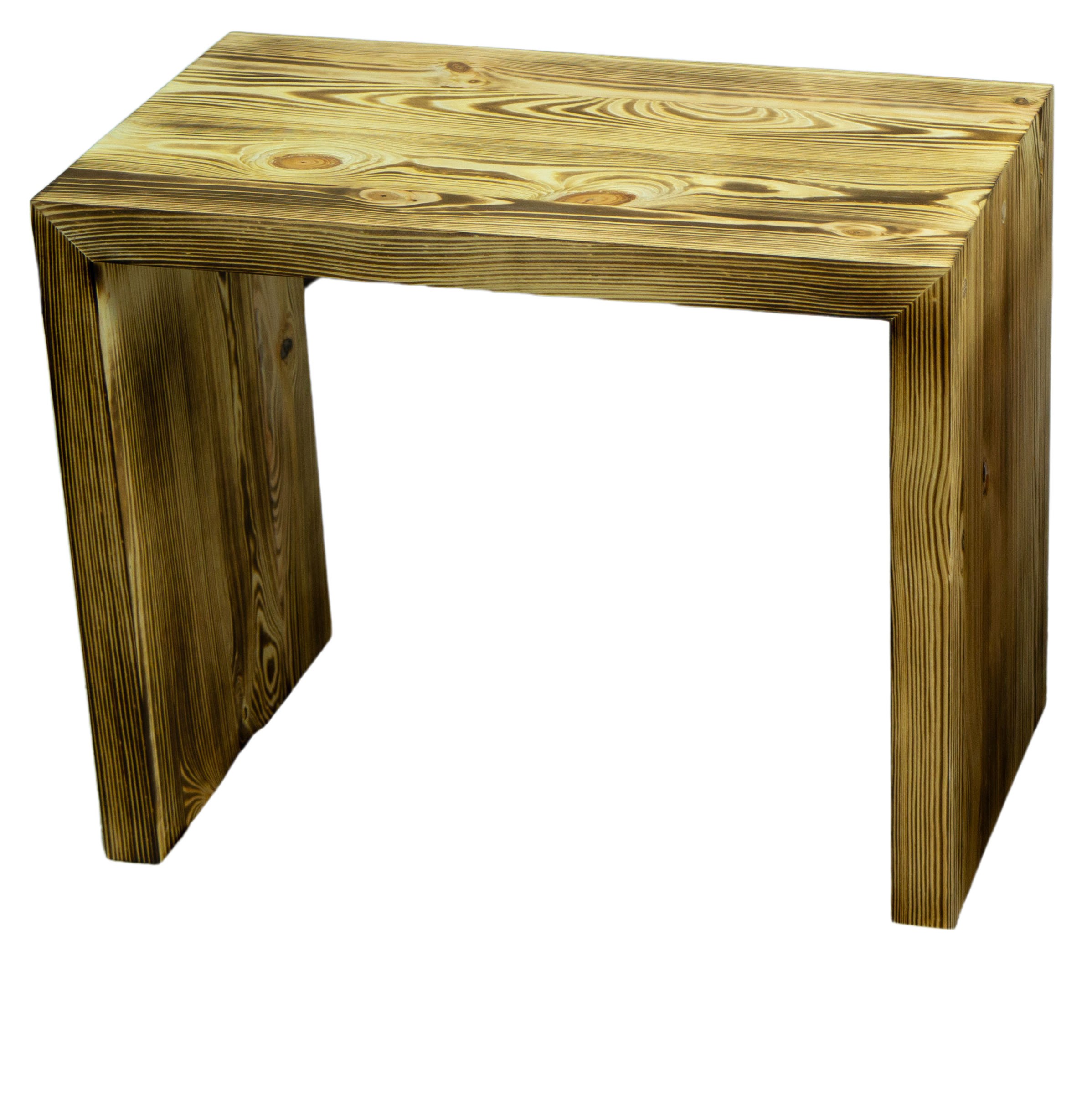 Beistelltisch 50x40x30cm Sitzhocker in geflammt