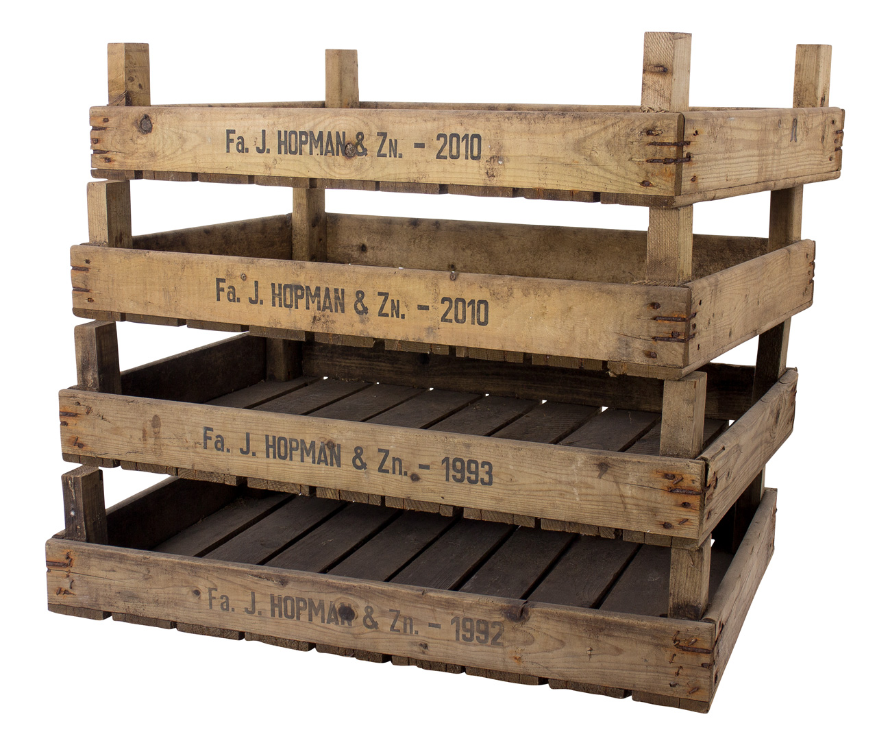 Stabile grosse Holzsteige 75x51x9cm