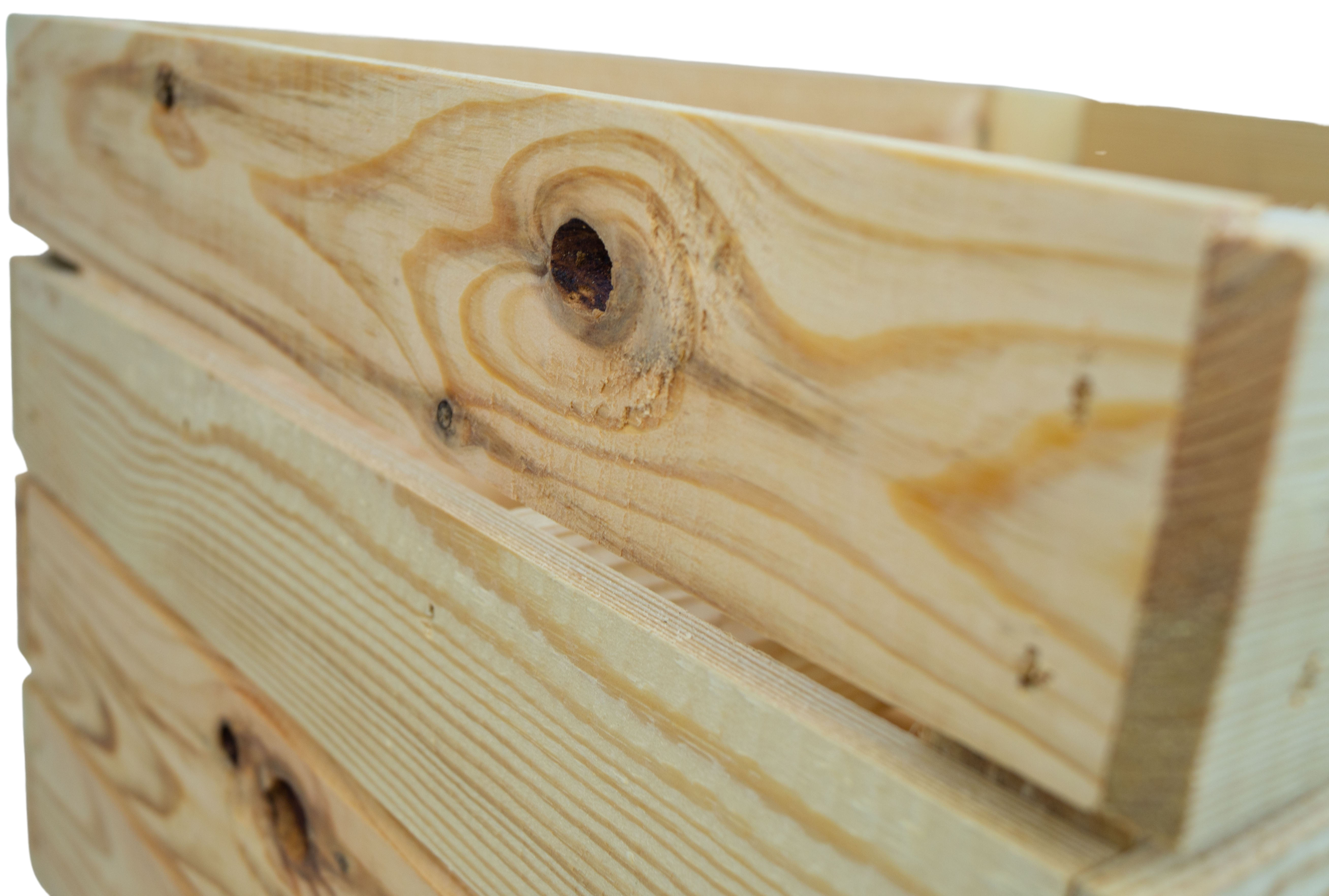 4 x  Holzkisten "Johanna" - NEU