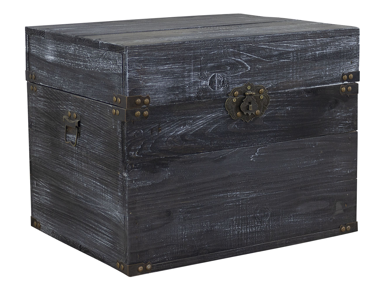 Holztruhe Elsa schwarz shabby