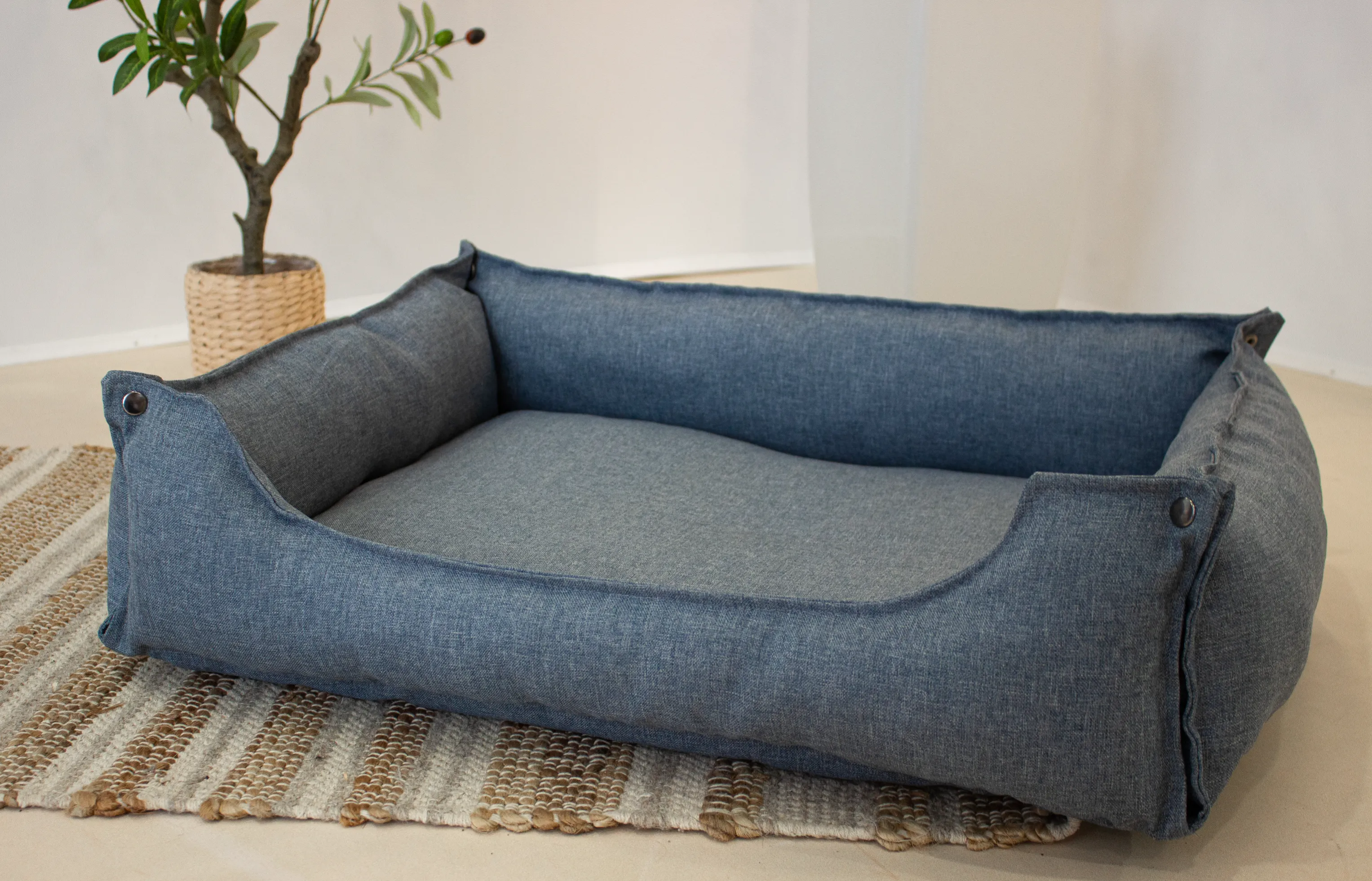 Hundebett & Hundekissen Lotti Blau