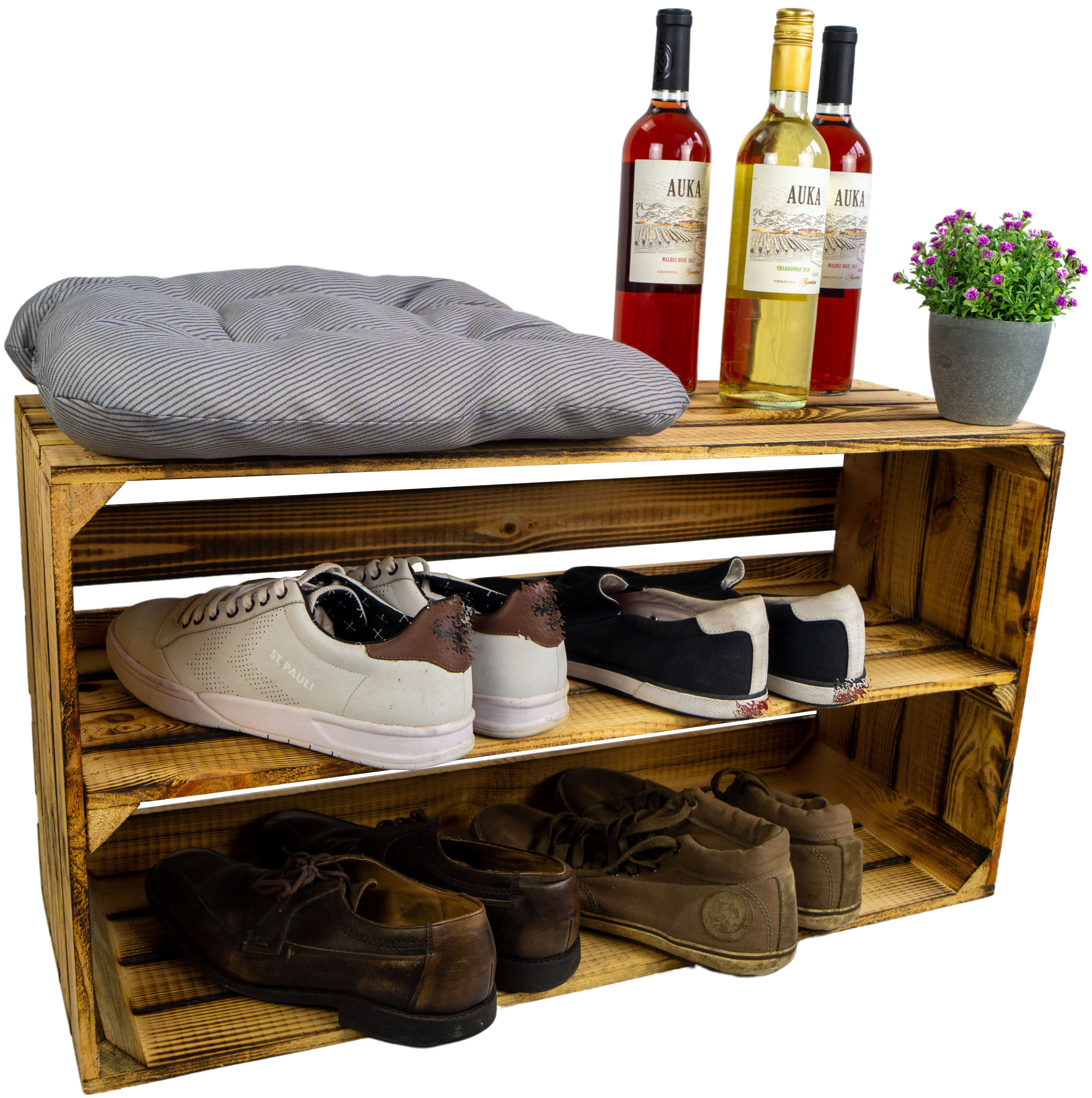 lange Obstkiste "Tosca" geflammt "längs"