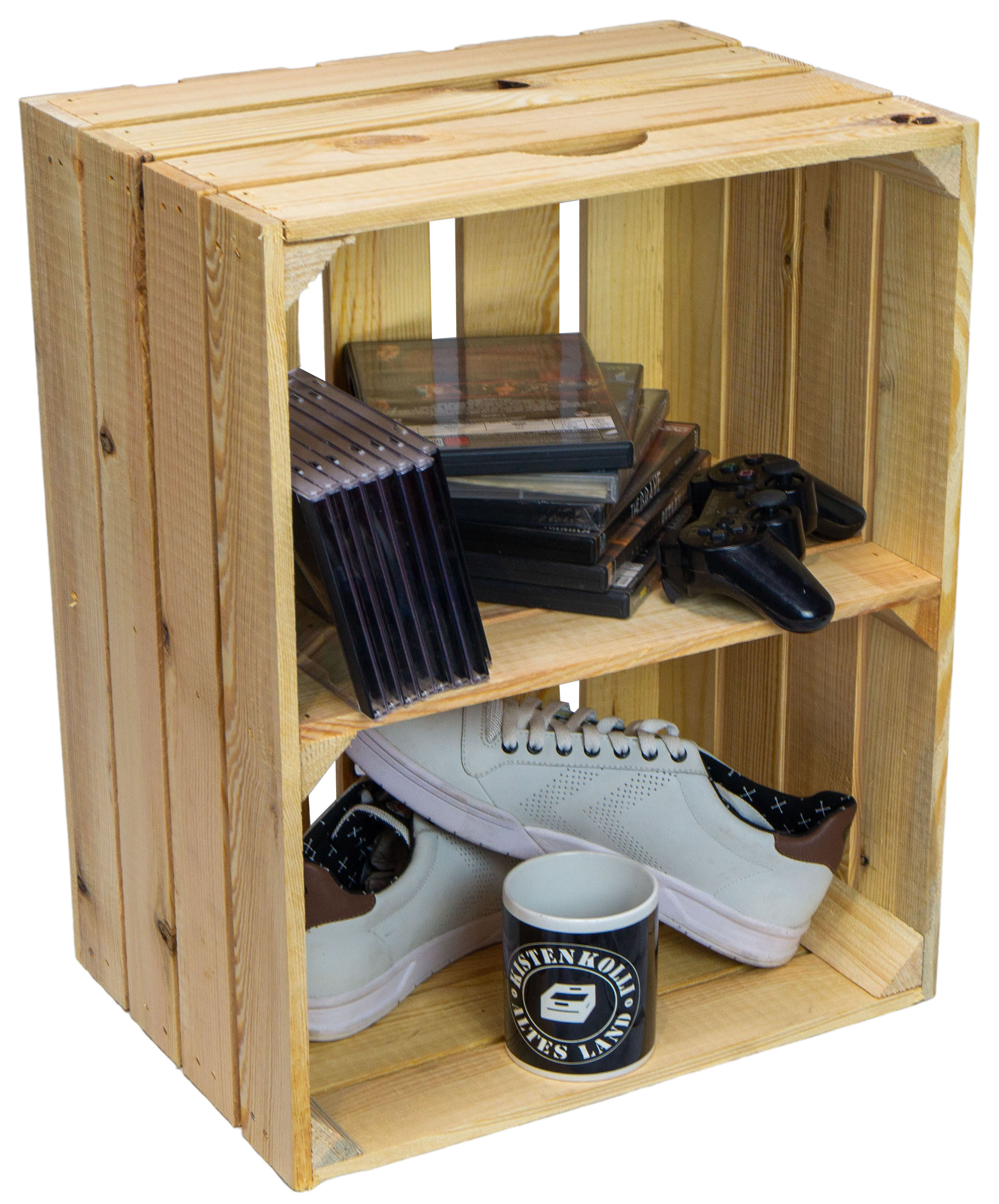 Obstkistenregal quer "Johanna" natur