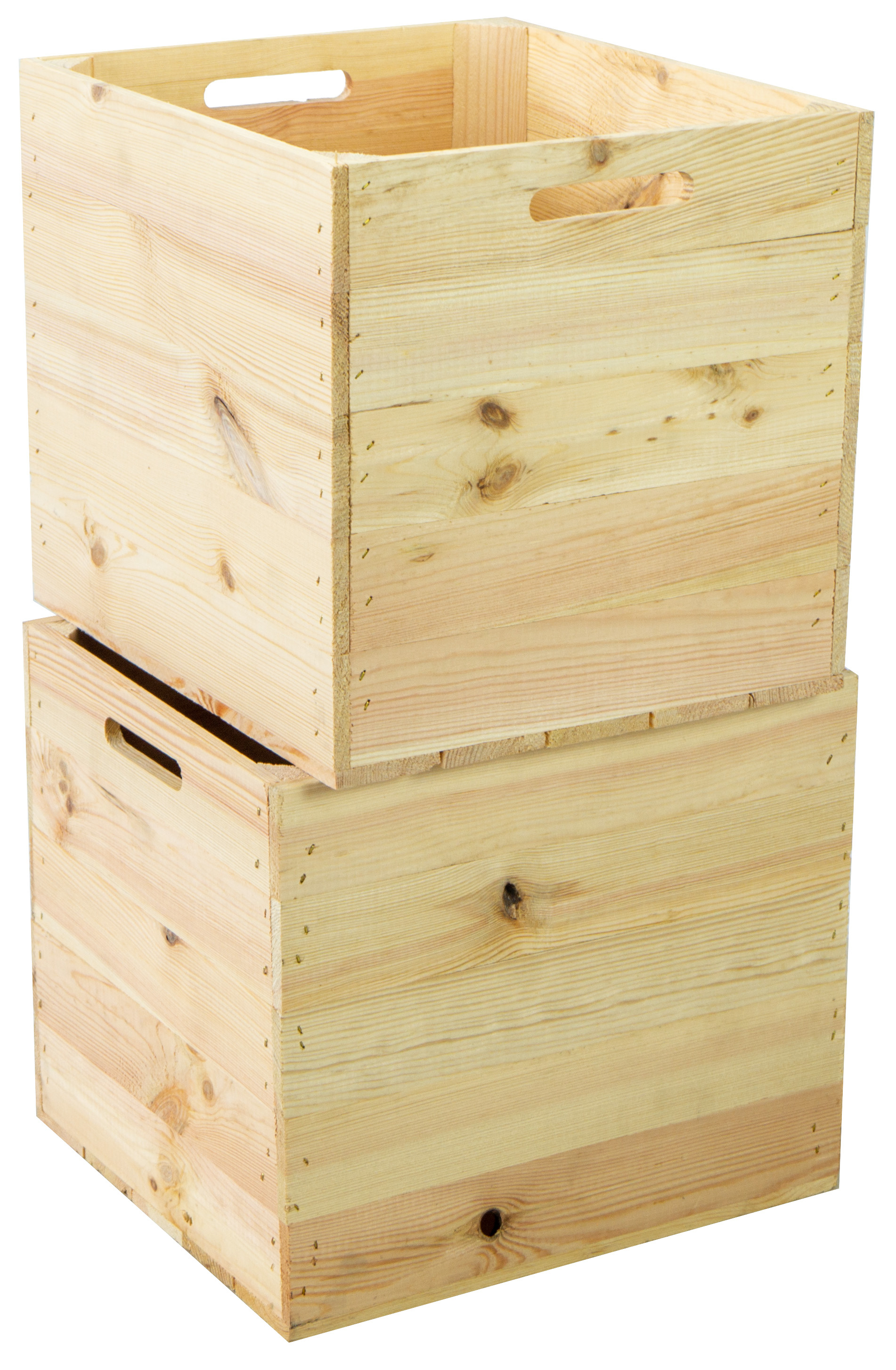 Boîte en bois nature convenant aux étagères Kallax et Expedit