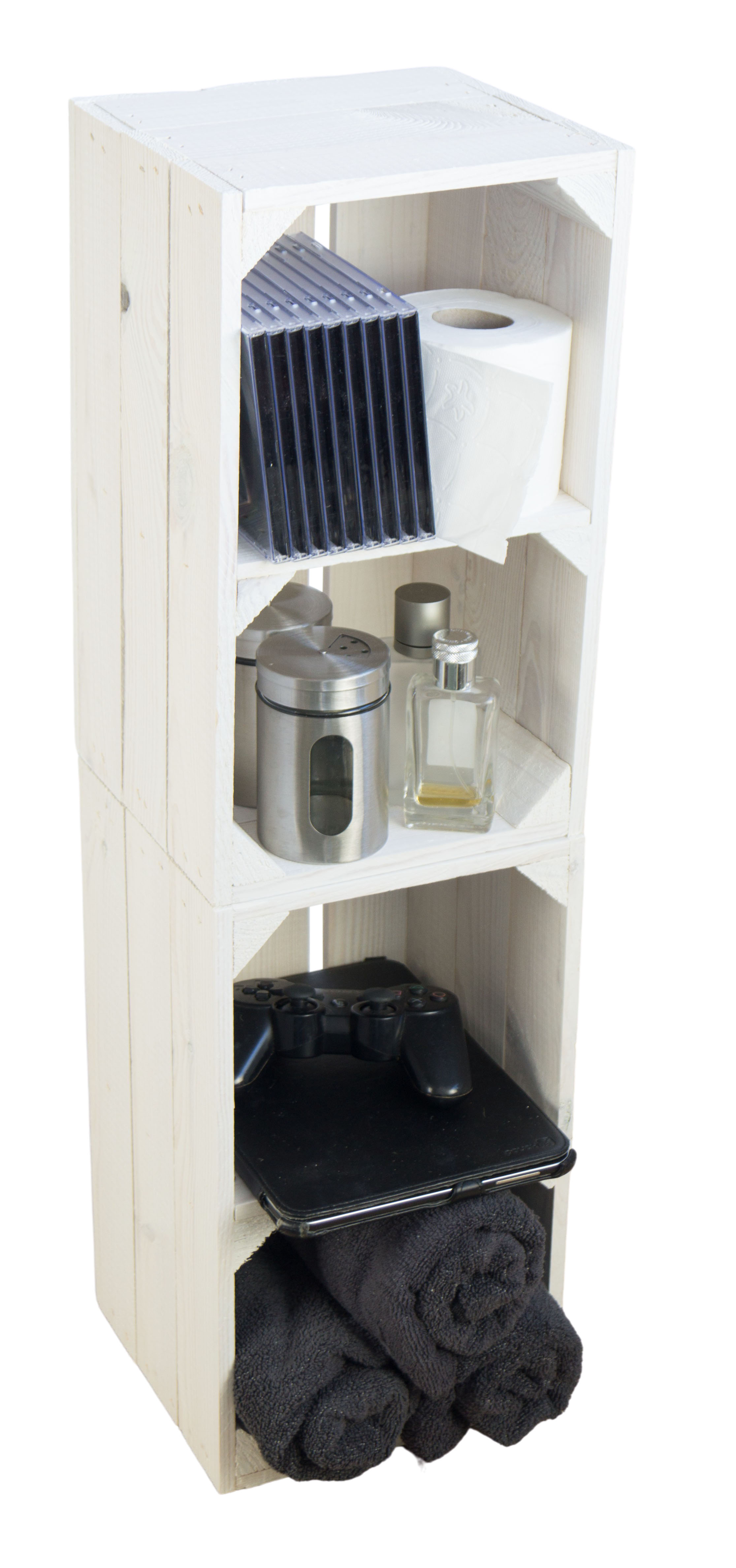Etagère "Hilde" blanc avec plateau central