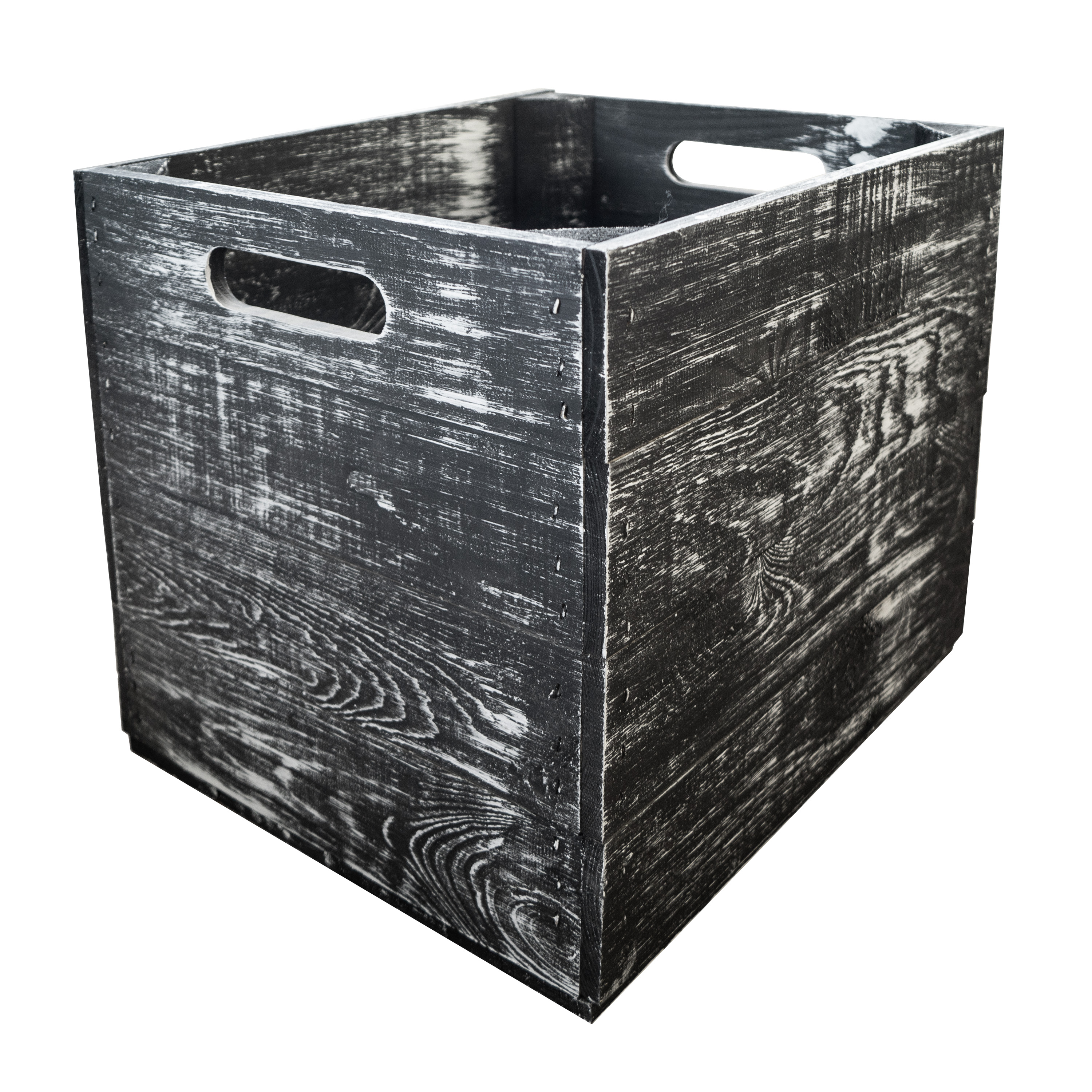 HolzkisteShabby schwarz  passend für Kallax und Expeditregale