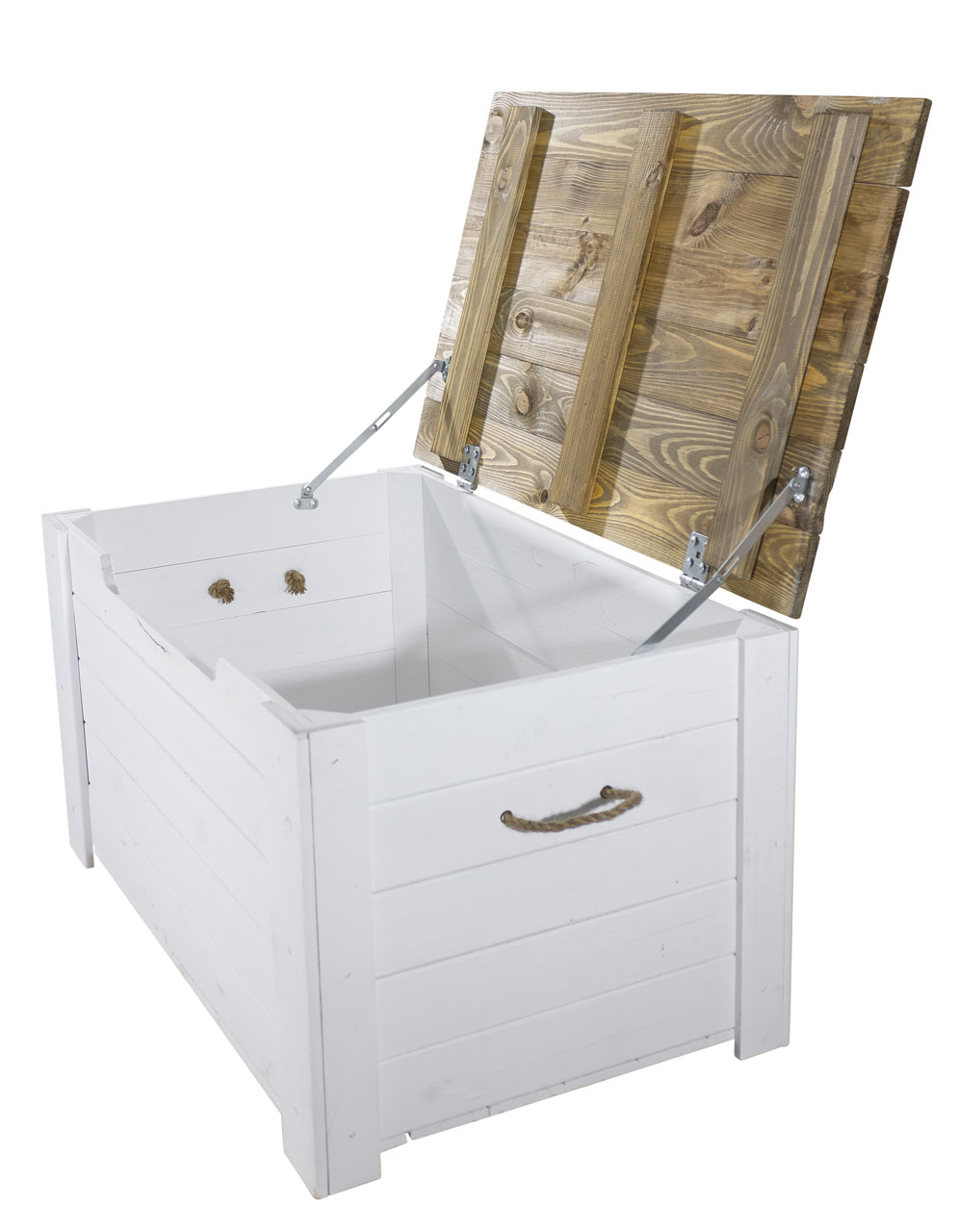 Holztruhe Pascale mit Deckel Aufdruck "Champagne"