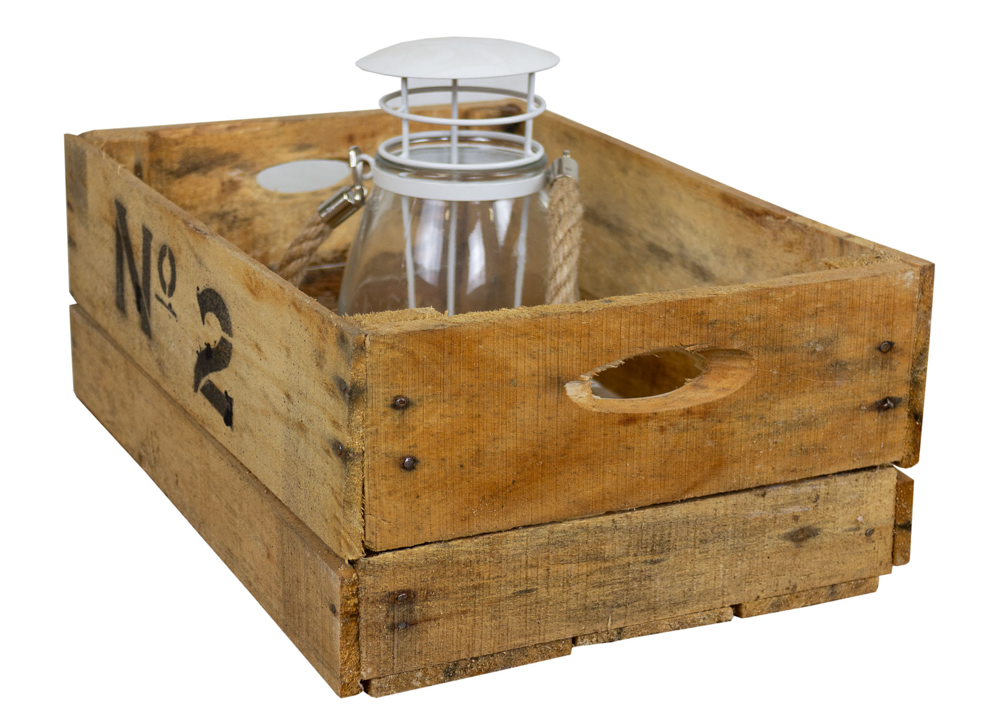 alte Holzkiste Number in verschiedenen Grössen Vintage Upcycling DIY