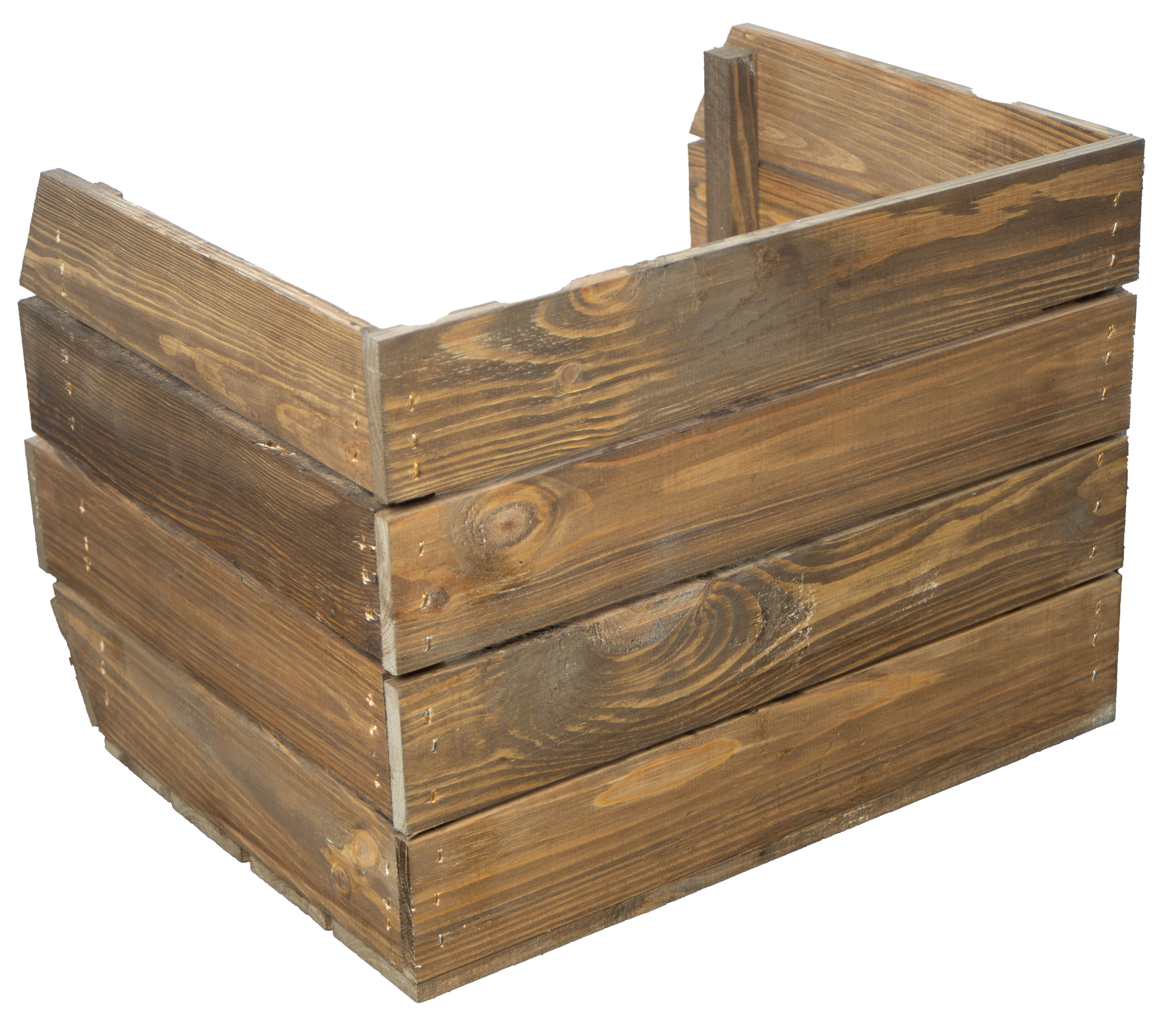 3er Set Kartoffelsteige 40x22x30 cm in natur Gemüsekiste Obsthorde Gemüsekorb Obstschale