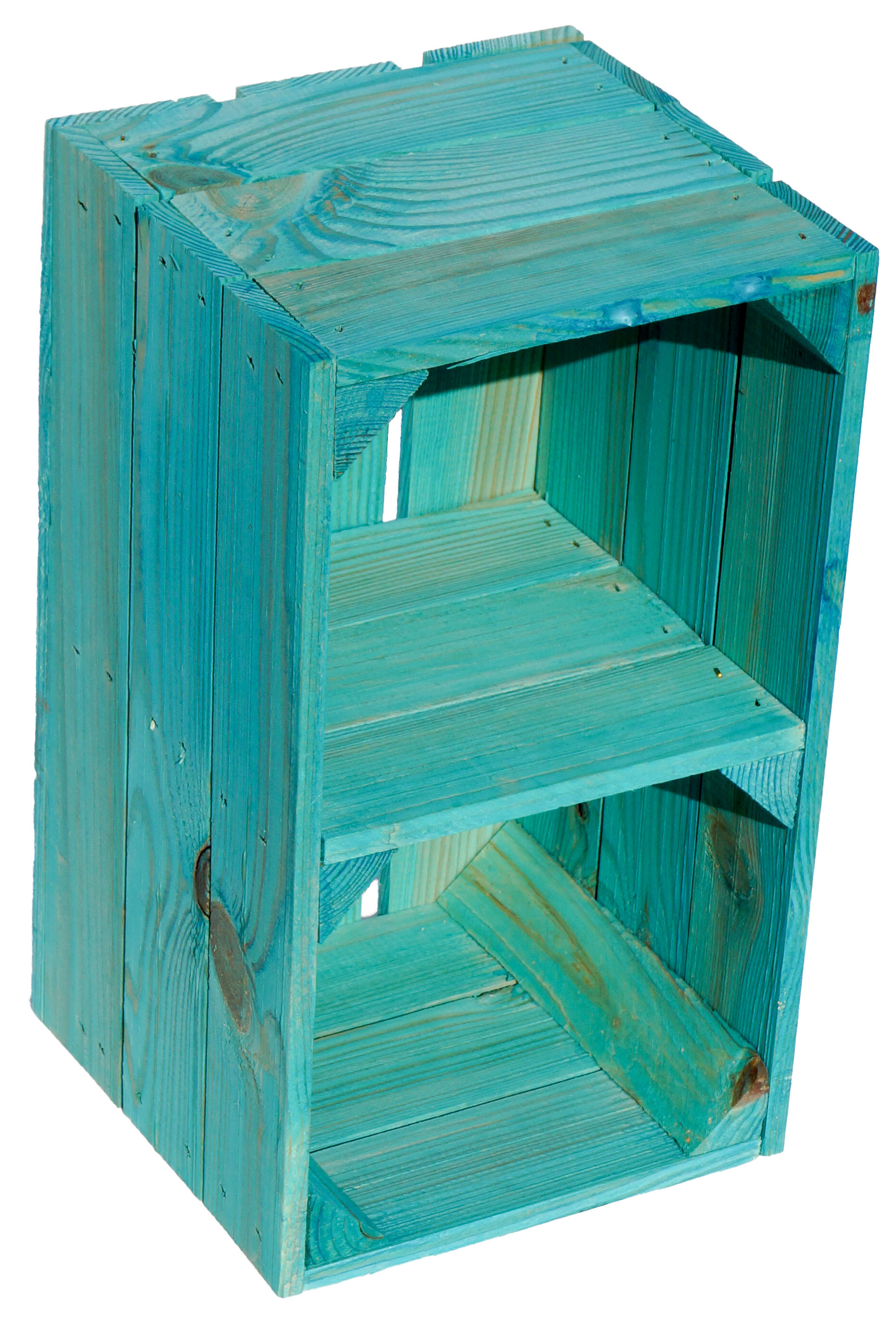 Etagère "Hilde" turquoise avec plateau intermédiaire