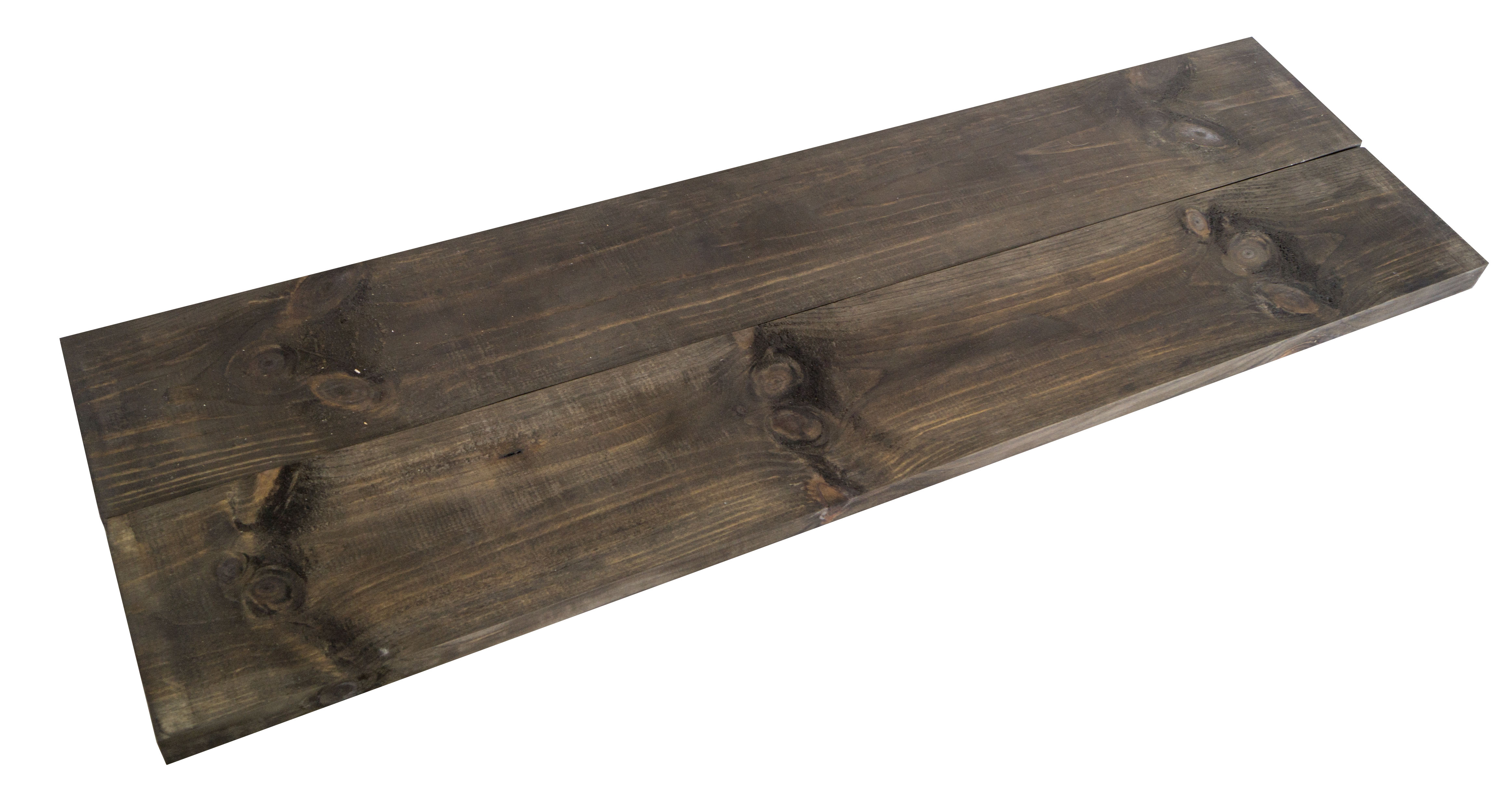 neue grosse Holzplanke schwarz lasiert 100cm x 14,5cm Holzstärke 3cm aus Nadelholz