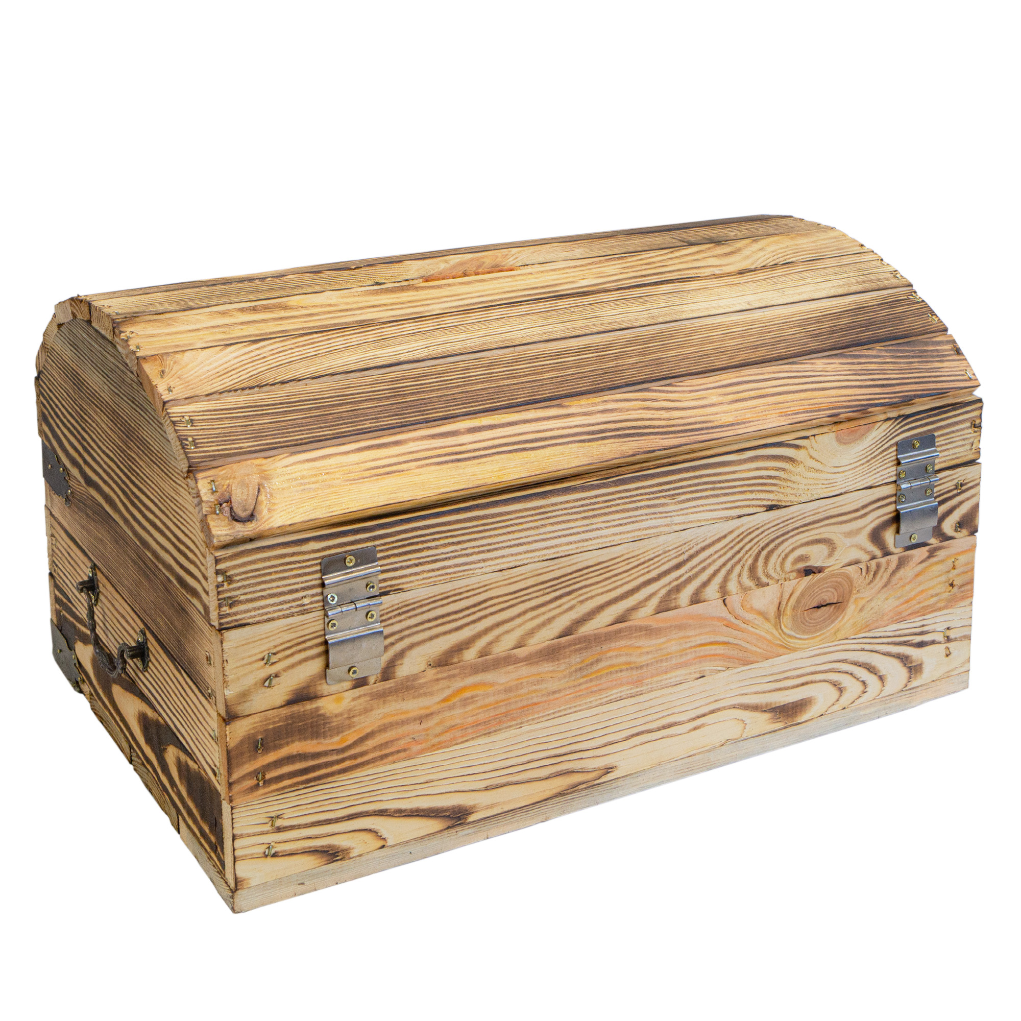 Holztruhe Piet geflammt 41×26×24 cm – rustikaler Stauraum mit Charakter