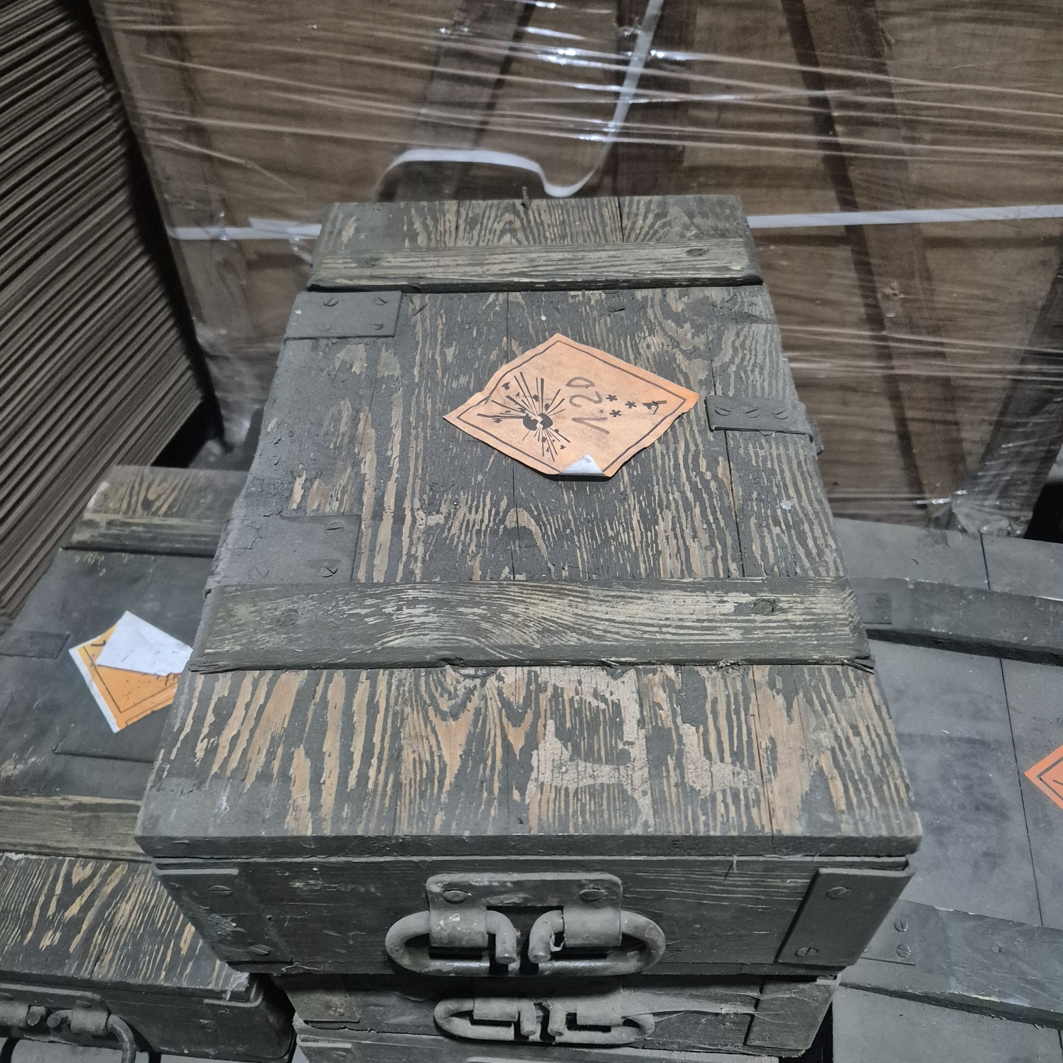 Transportkiste F-1 B WARE Aufbewahrungskiste Militärkiste Munitionsbox Holzbox