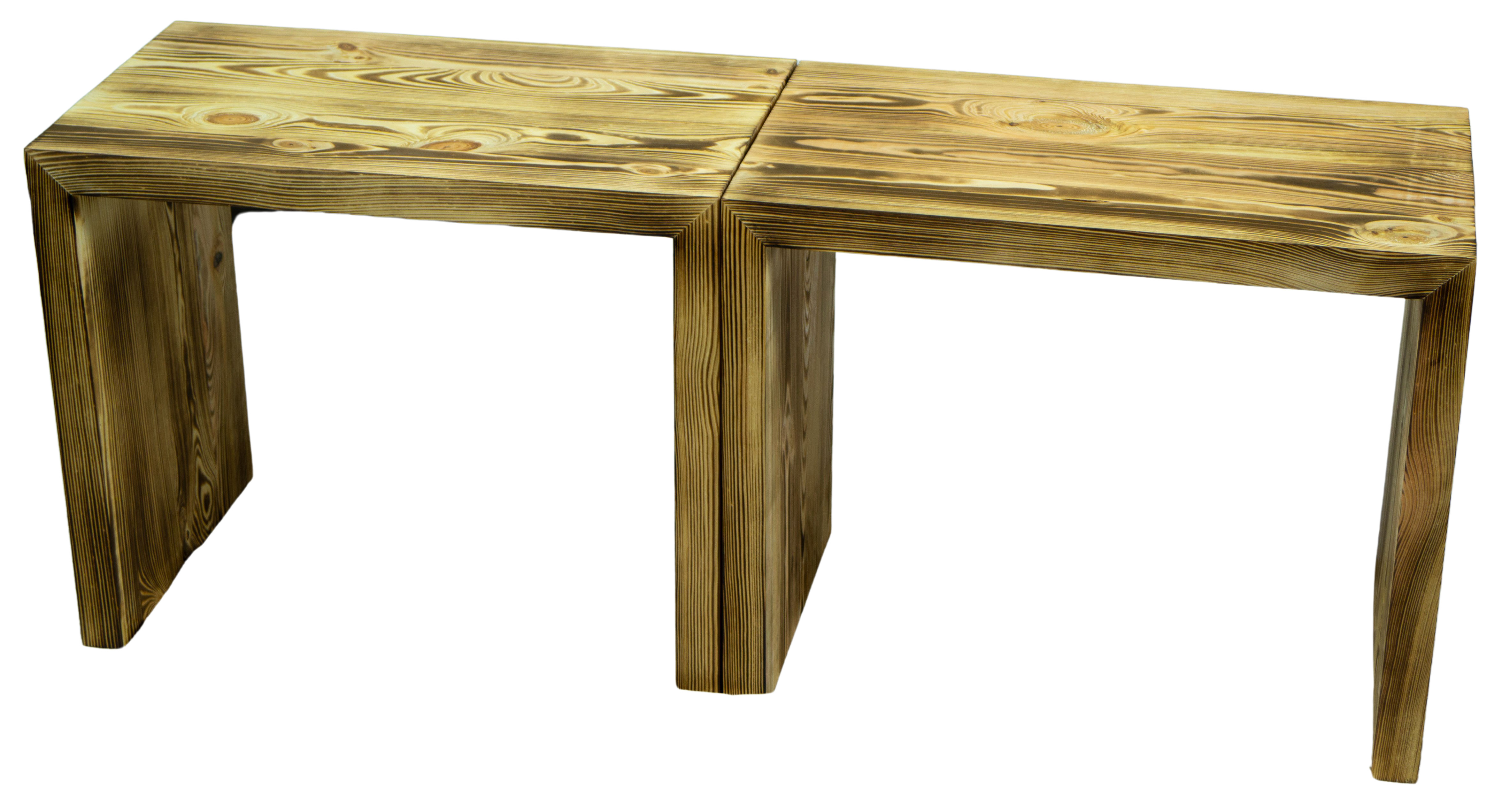 Beistelltisch 50x40x30cm Sitzhocker in geflammt