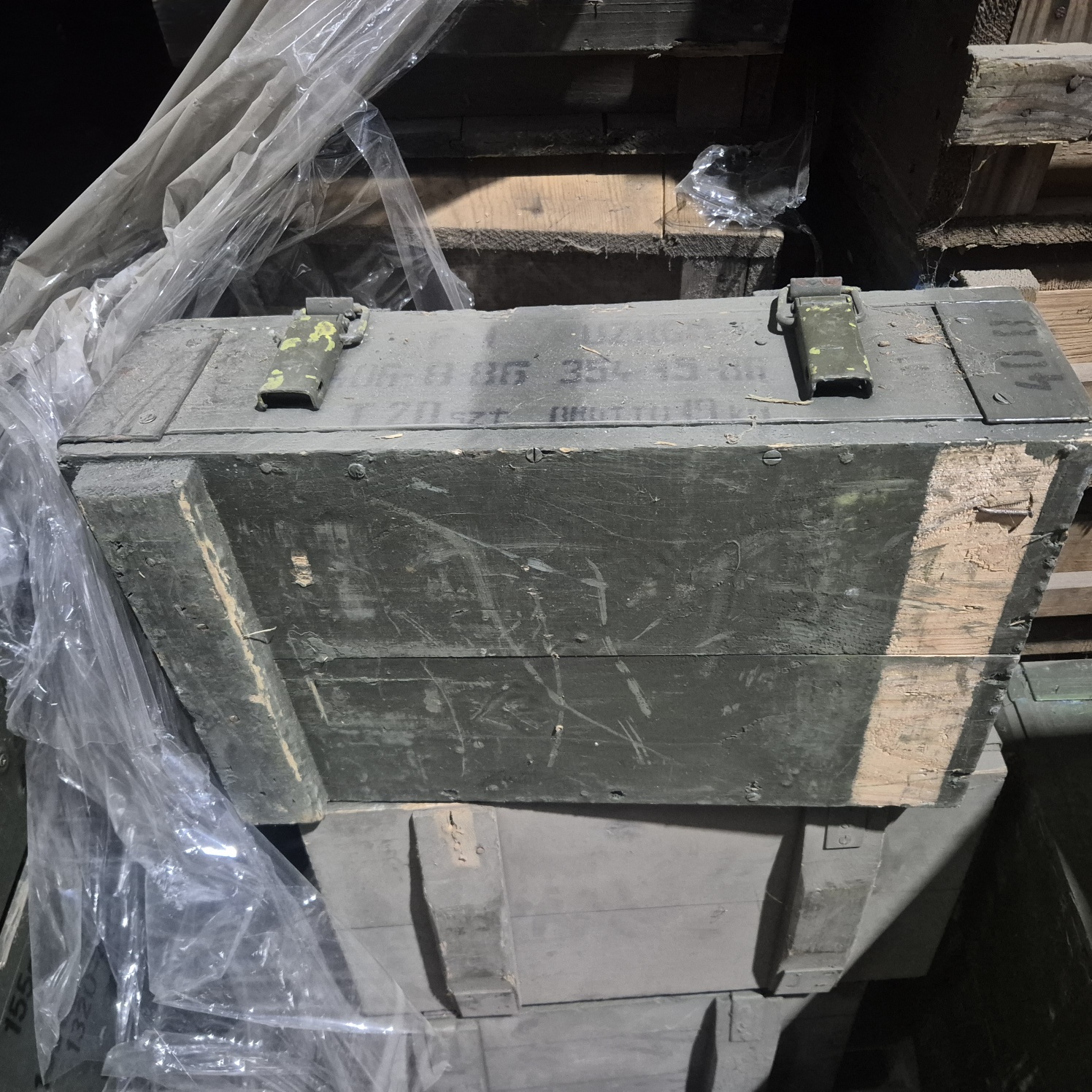 Transportkiste F-1 B WARE Aufbewahrungskiste Militärkiste Munitionsbox Holzbox