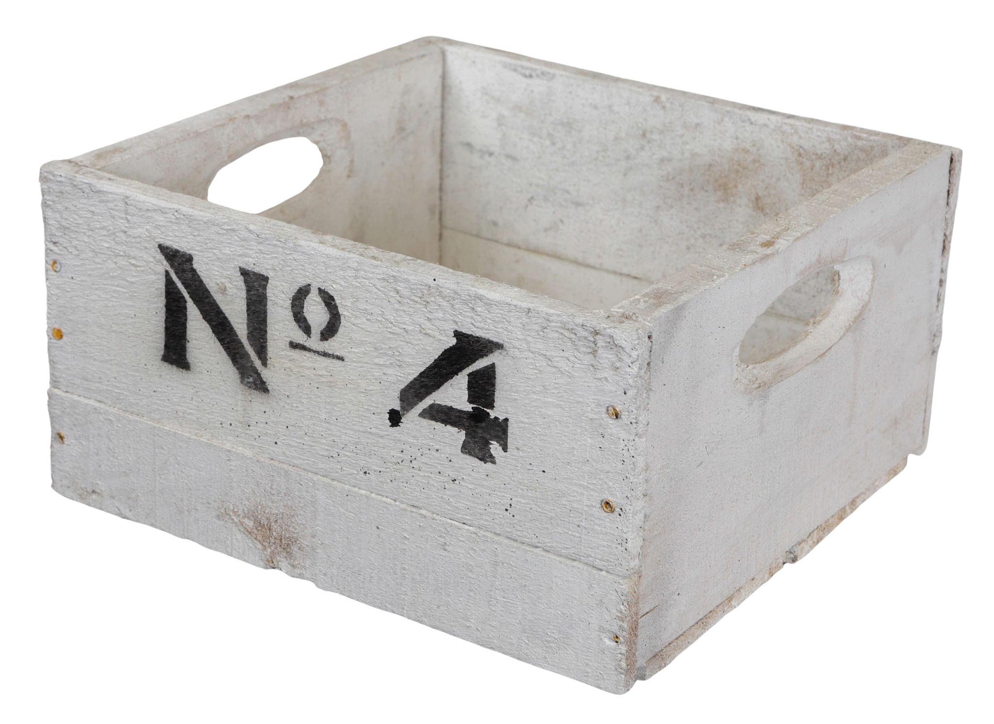 Weiße alte Holzkiste Number in verschiedenen Grössen Vintage Upcycling DIY