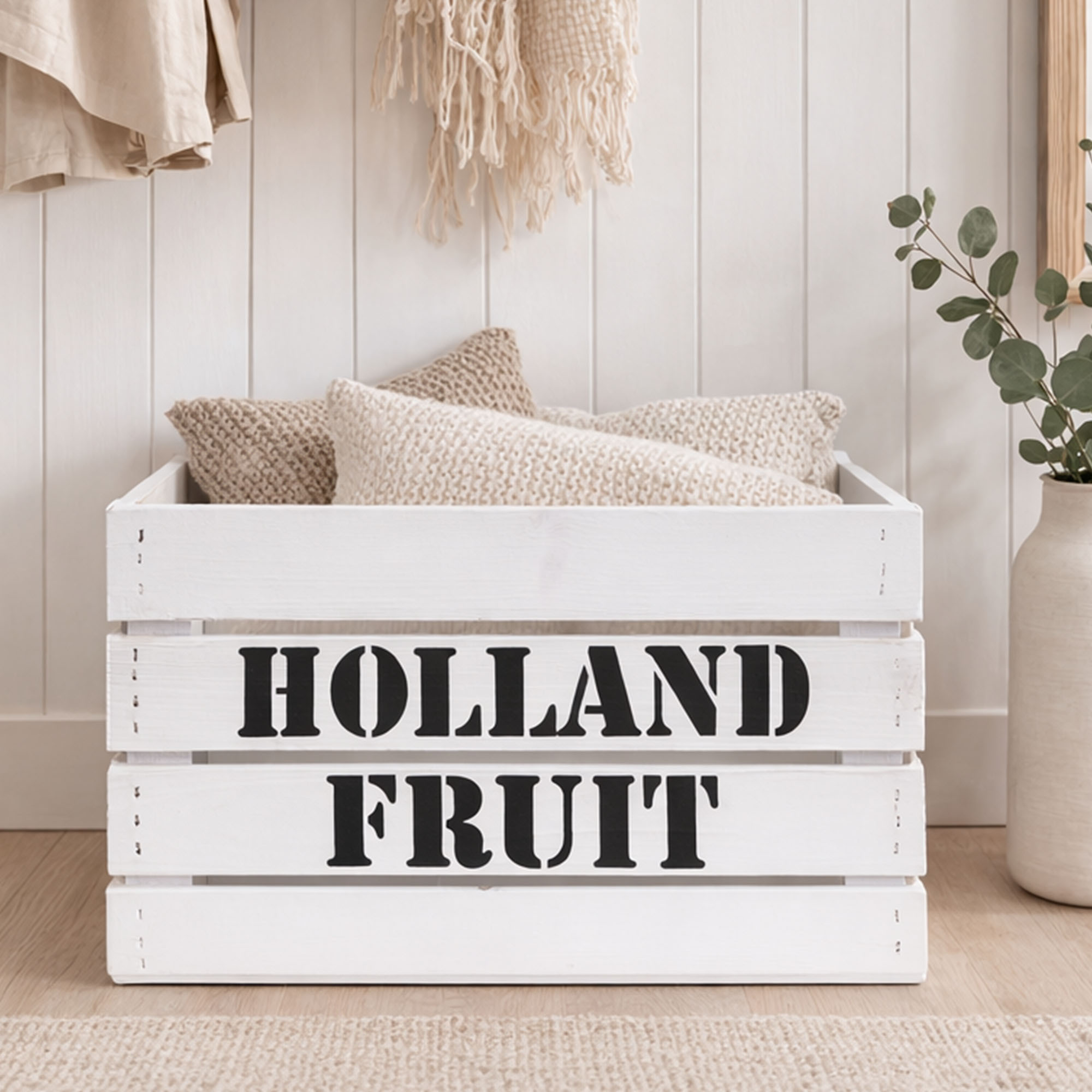 Obstkiste HOLLAND FRUIT Weiss