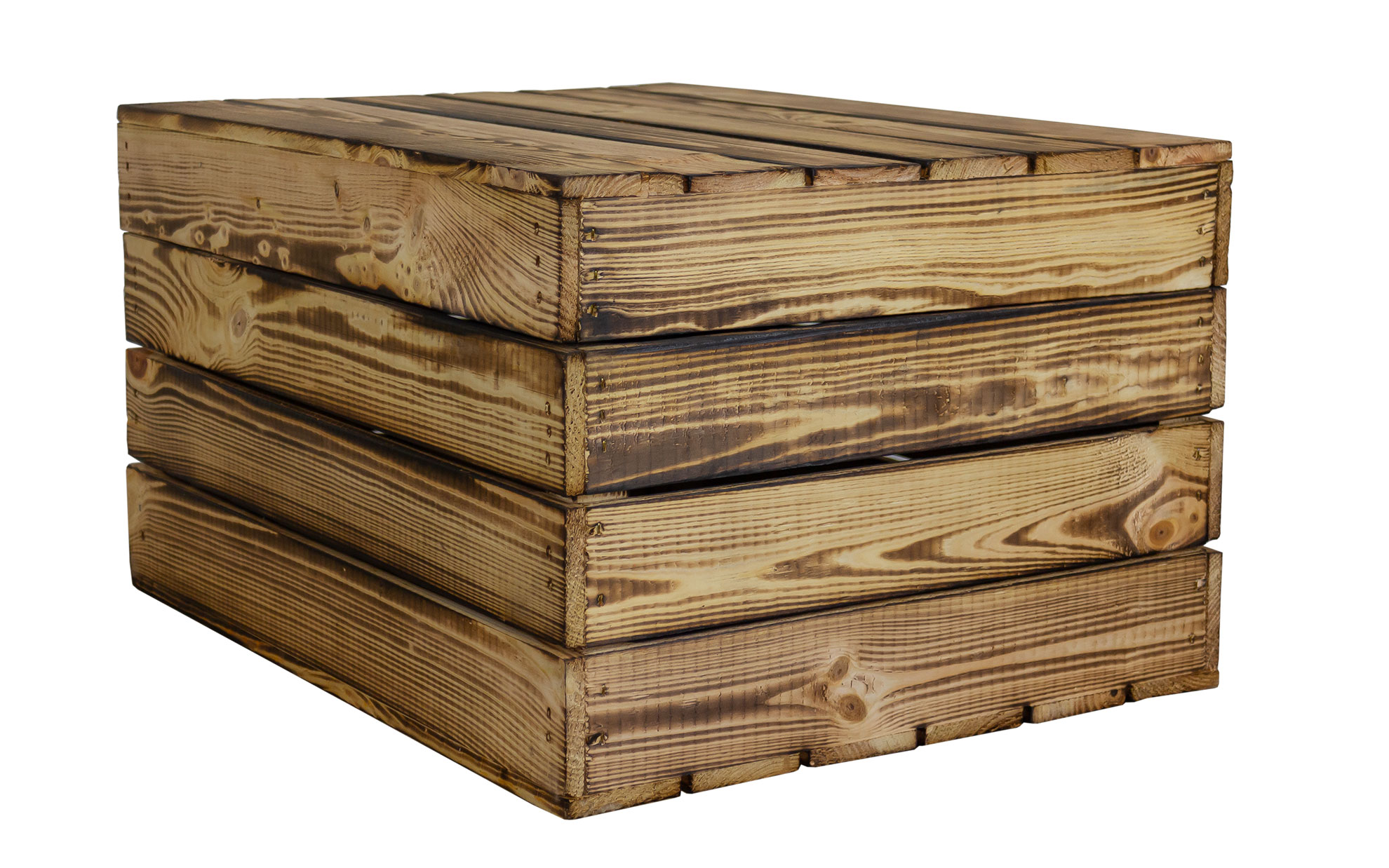 Holztruhe Assos geflammt in verschiedenen Grössen ASSOS 50x40x29cm