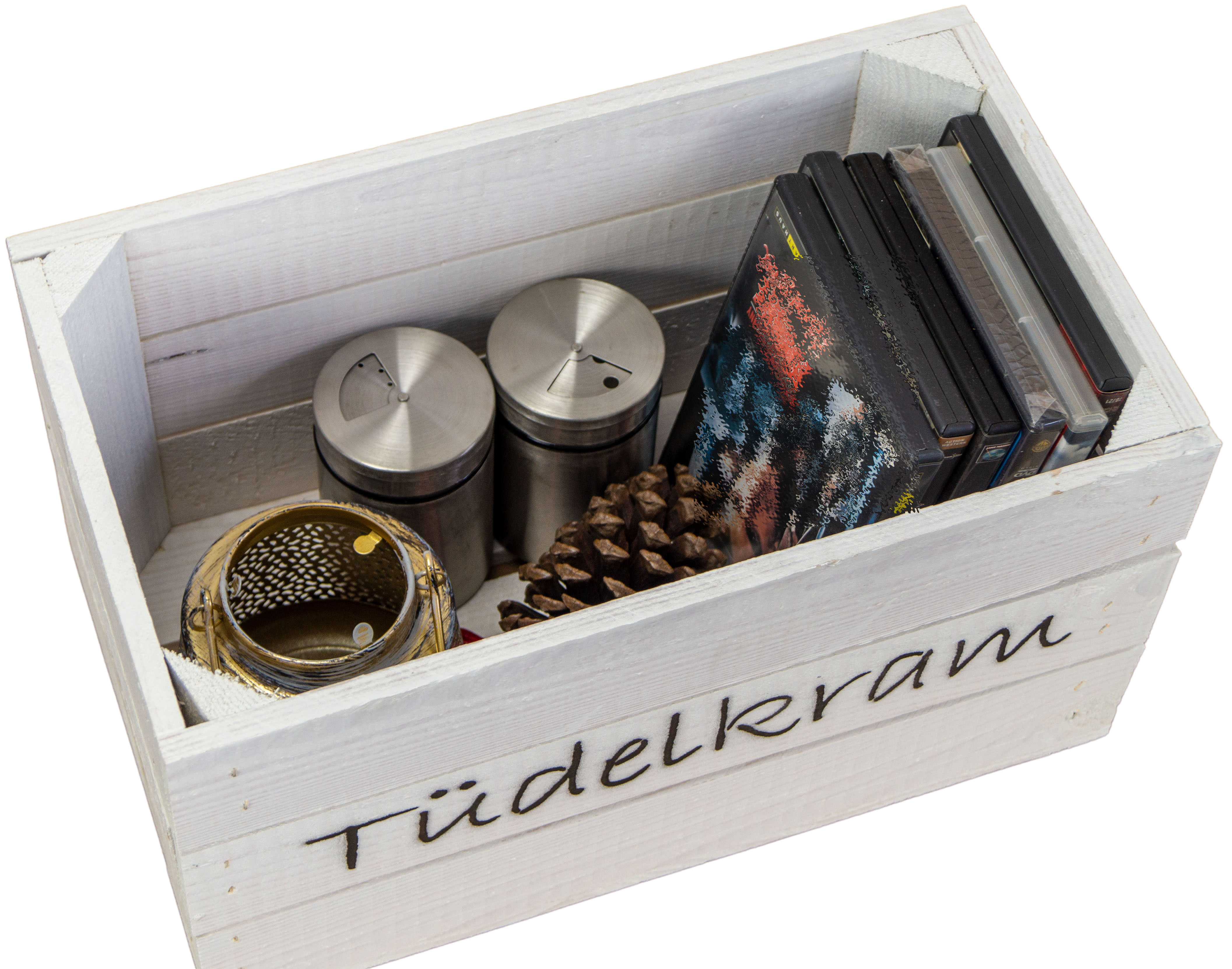 Holzkiste "Hilde" weiß Tütelkram