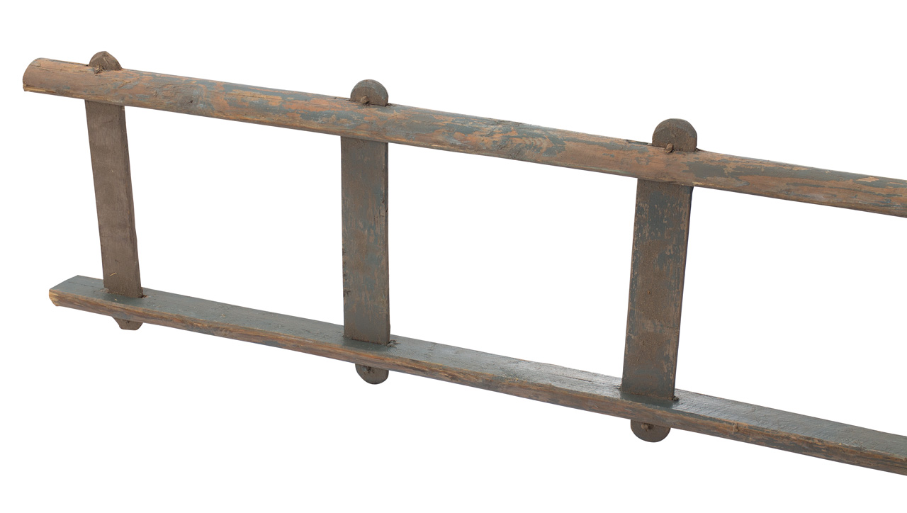 Historische Altländer Holzleiter 100cm Original vom Bauernhof