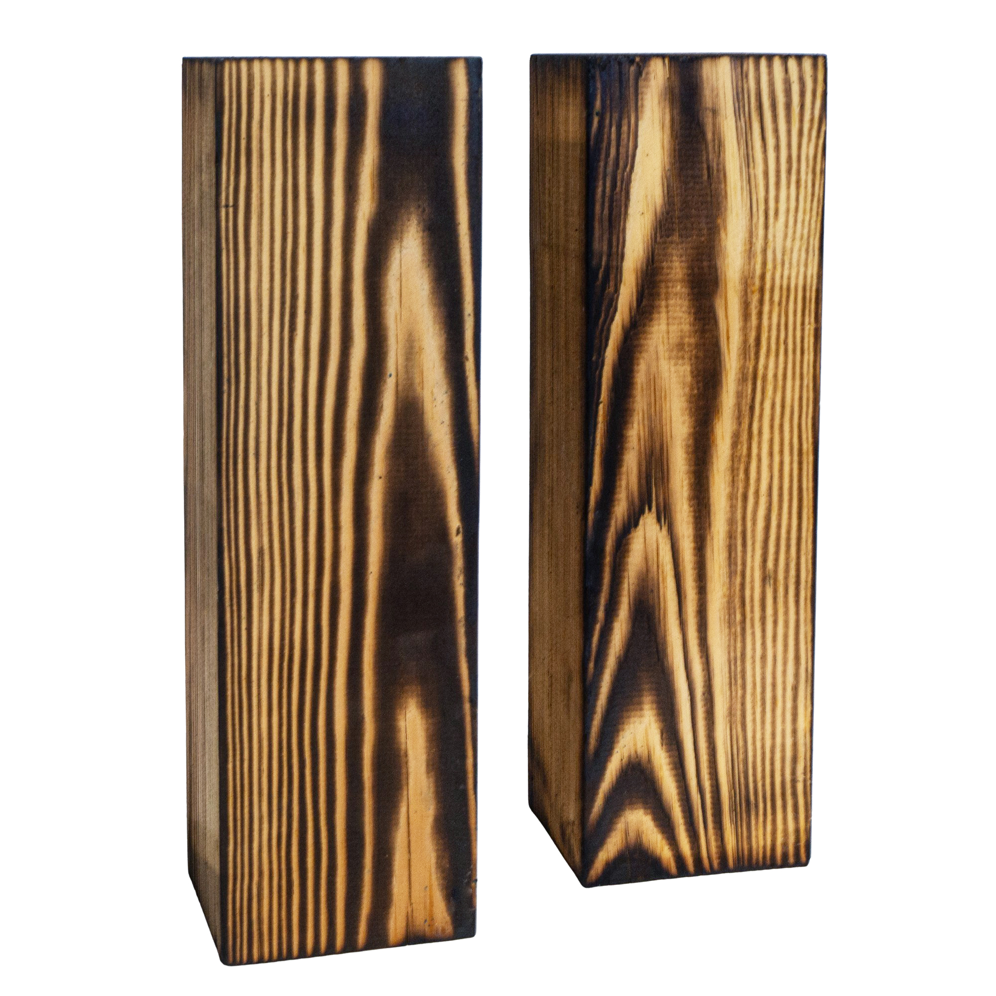 2er Set Regalfüsse 30 x 9 x 9 cm für Johanna Geflammt