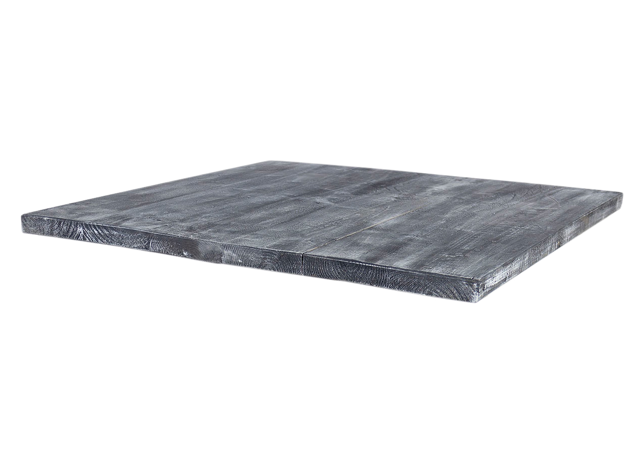 Tischplatte Shabby schwarz 85x85cm