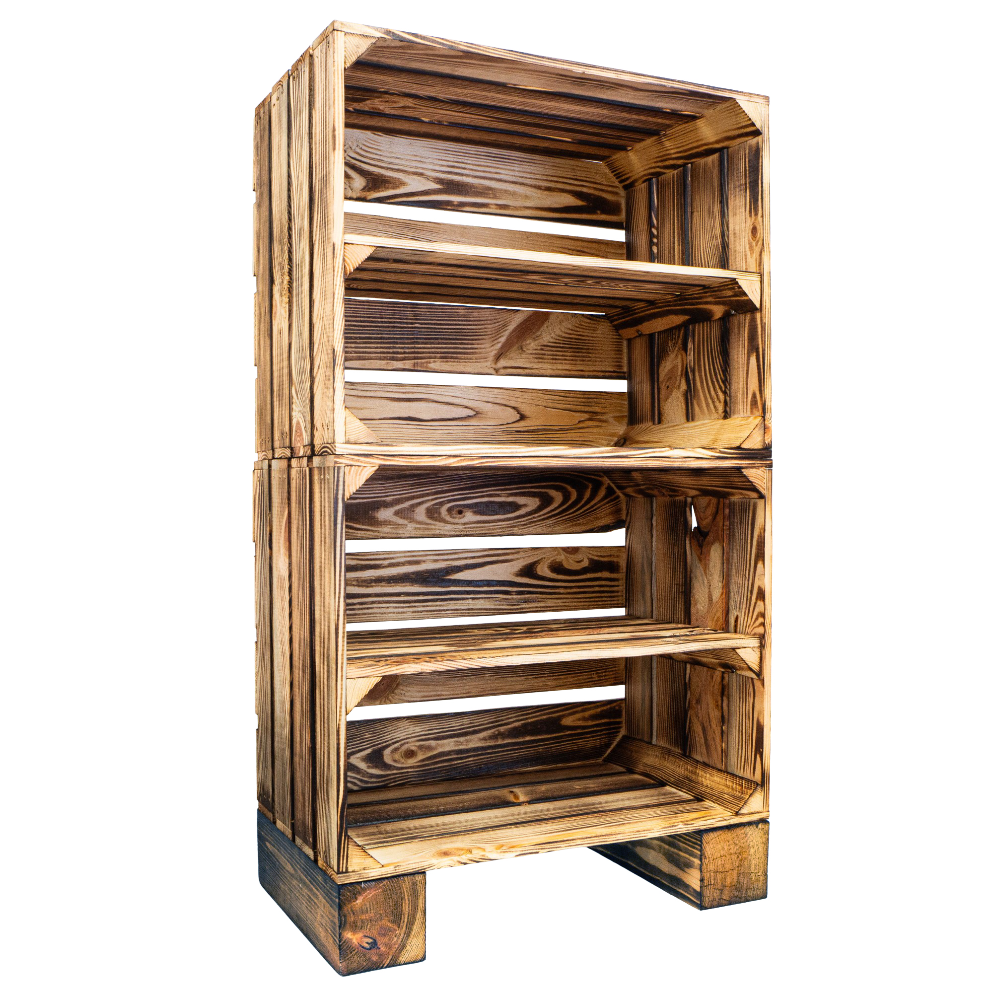 2er Set Regalfüsse 30 x 9 x 9 cm für Johanna Geflammt