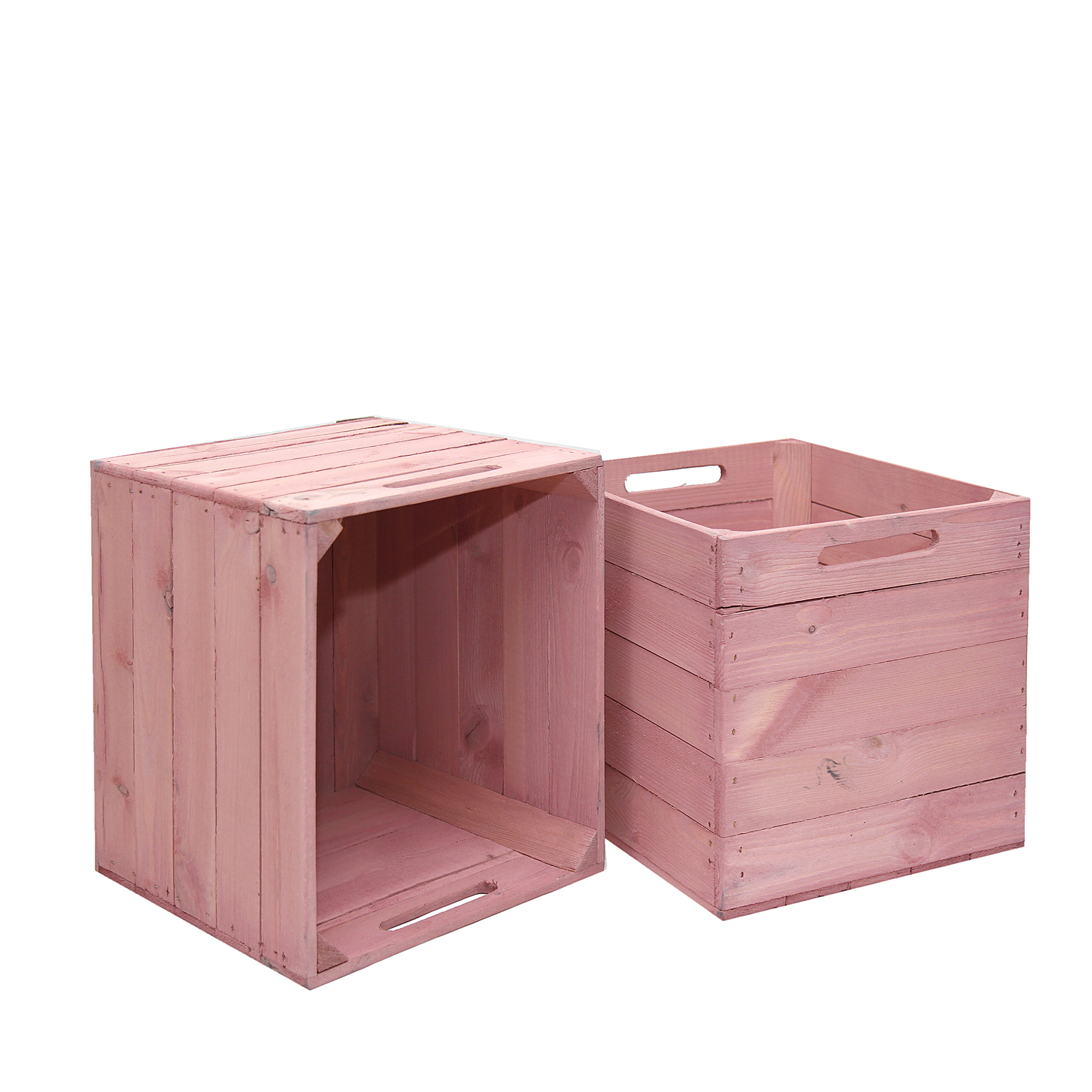 Holzkiste Rosa  passend für Kallax und Expeditregale