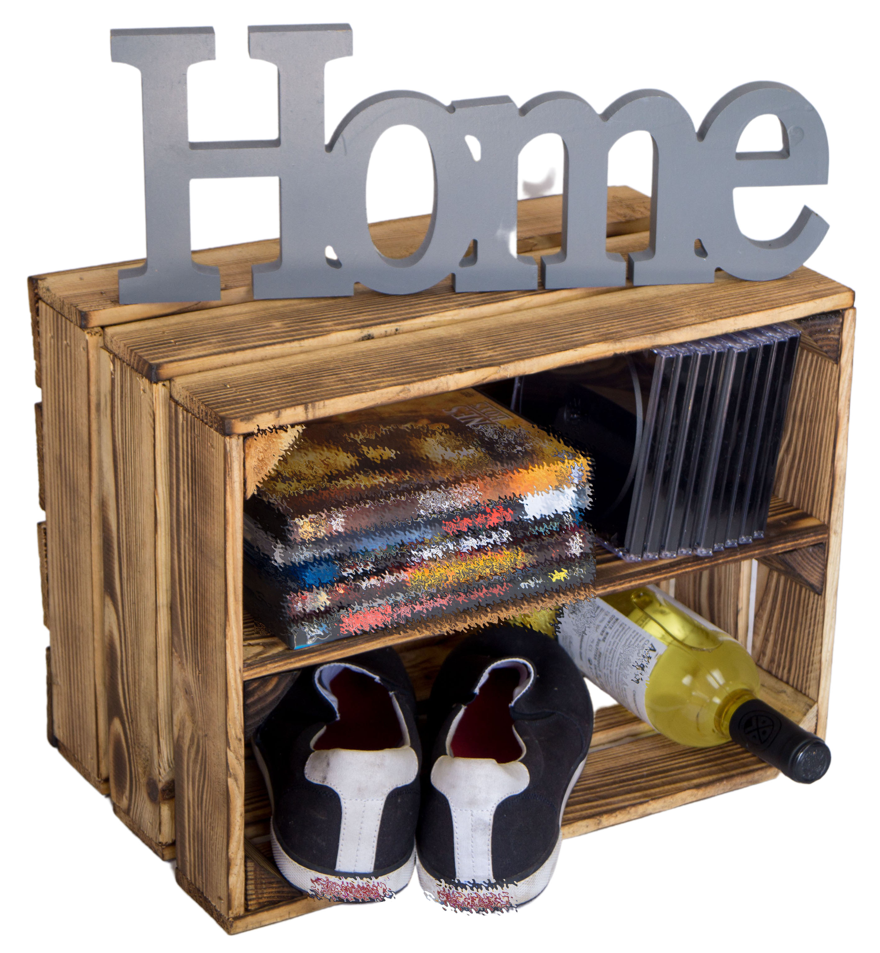 Obstkiste Bella Längs geflammt