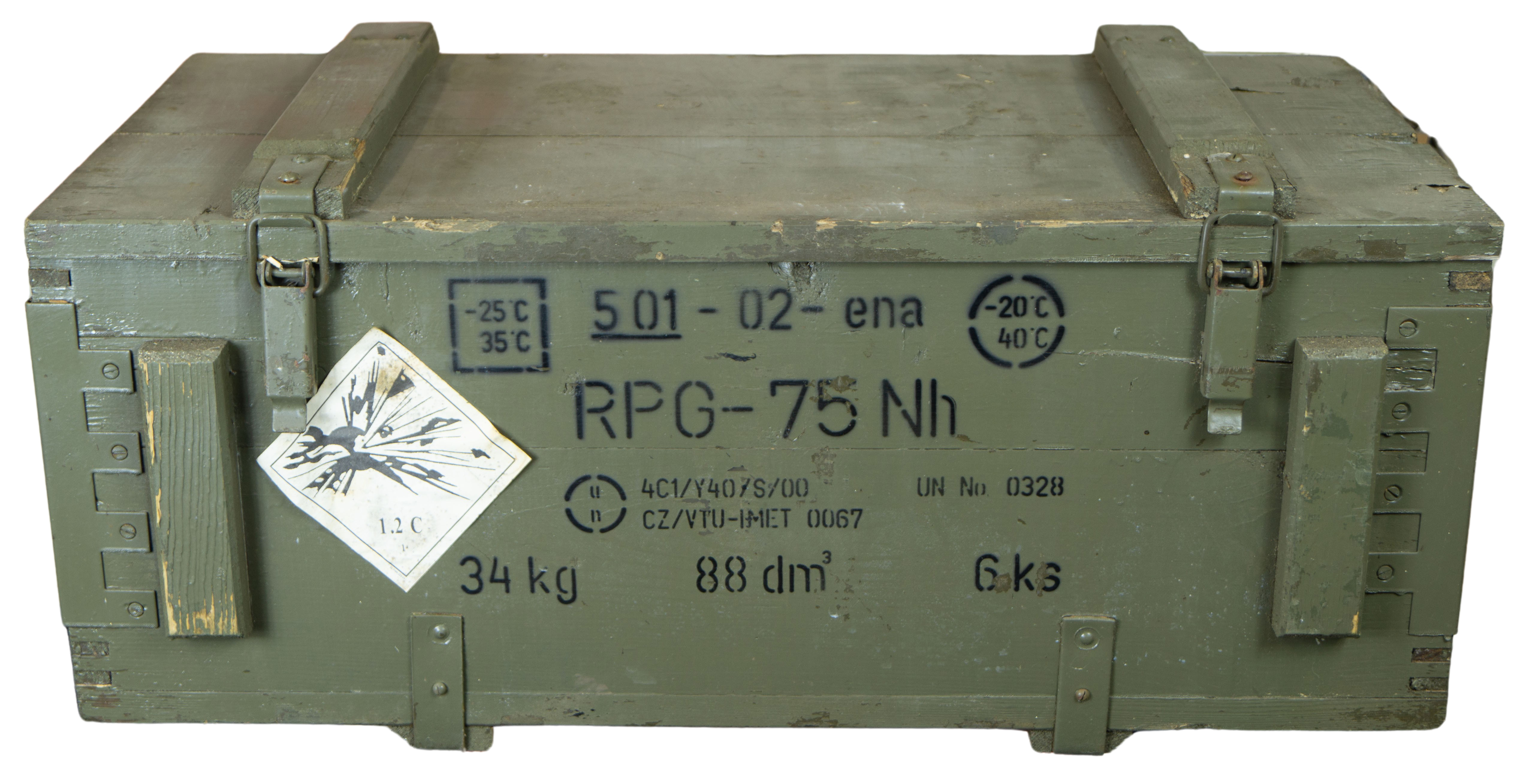 Munitionskiste RPG-75 Frachtkiste Couchtisch Militärtruhe Spielzeugbox