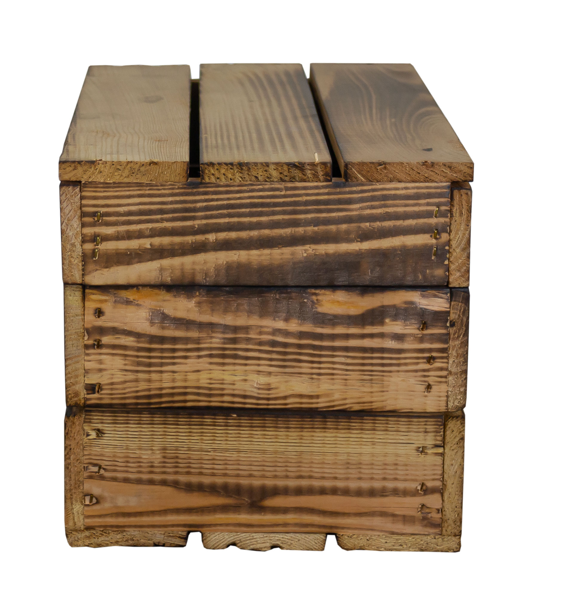 Holztruhe Assos geflammt in verschiedenen Grössen