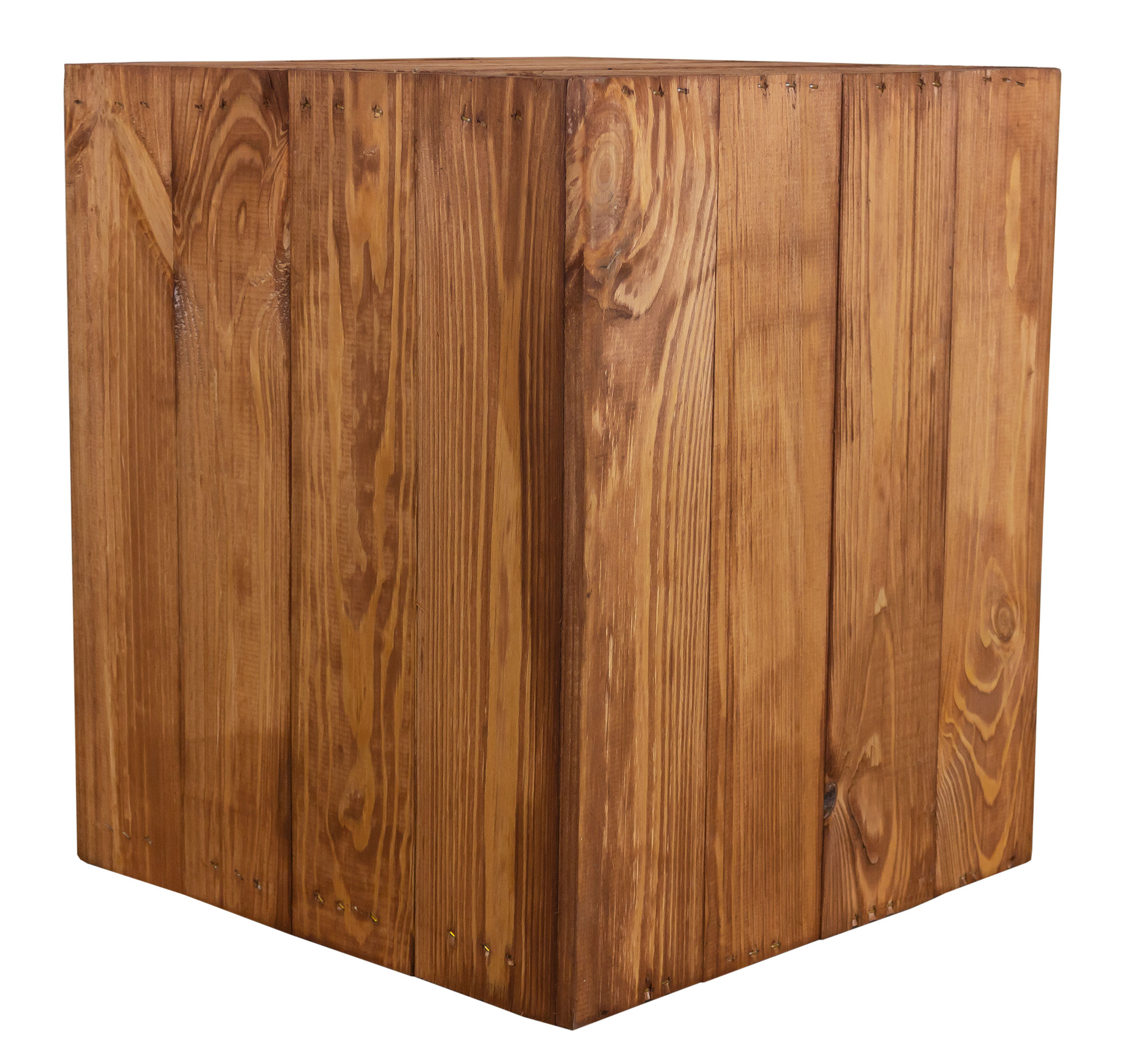 Boîte en bois Vintage Ochre convenant aux étagères Kallax et Expedit