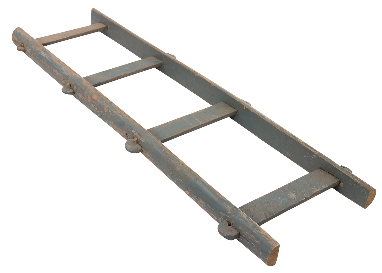 Historische Altländer Holzleiter 100cm Original vom Bauernhof
