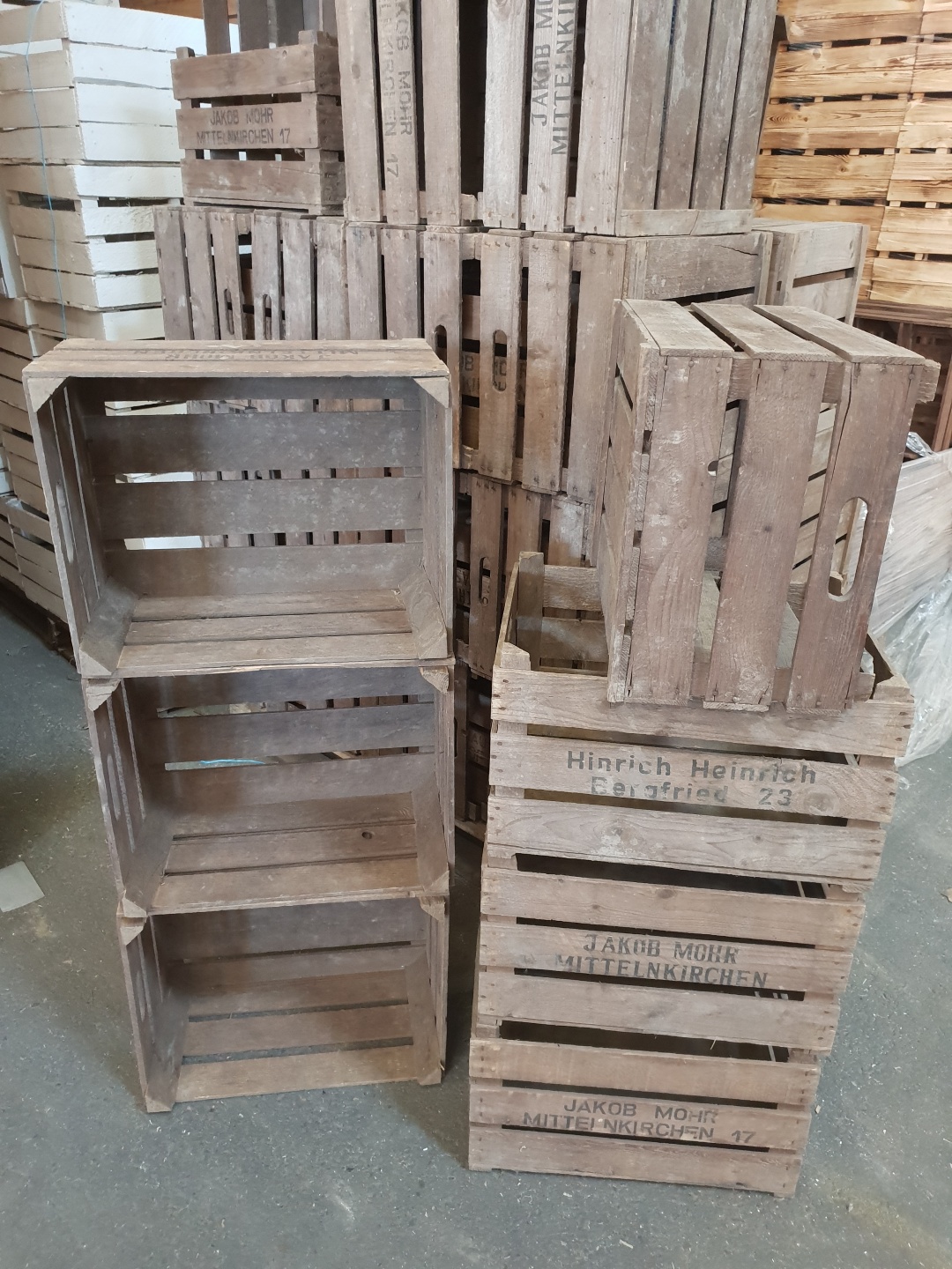 8er Set Vieux Cageot à Fruits " Rolf " Caisse à Vin Boîtes de Pommes Déstockage