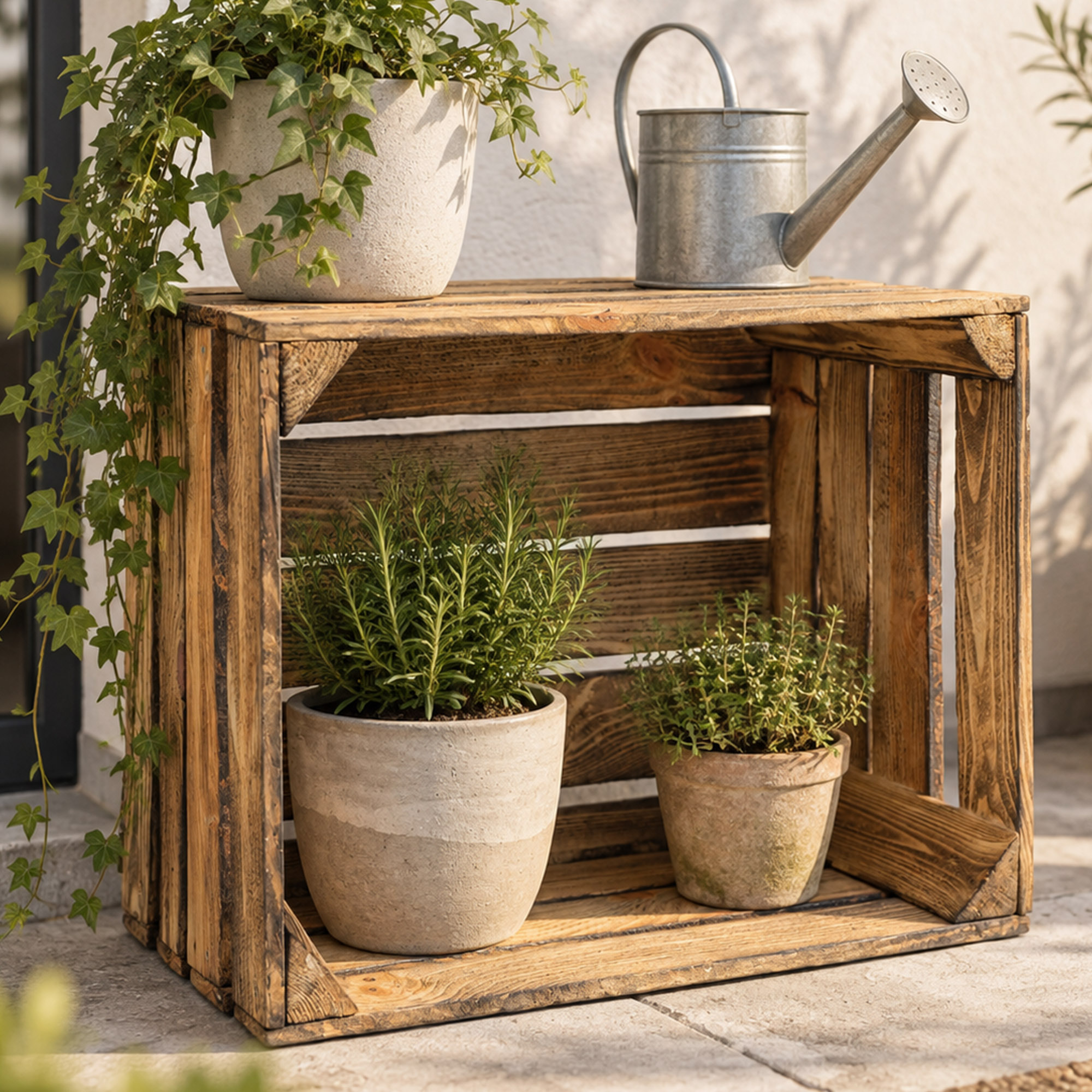 Boîtes à fruits "Johanna" flambées usagées