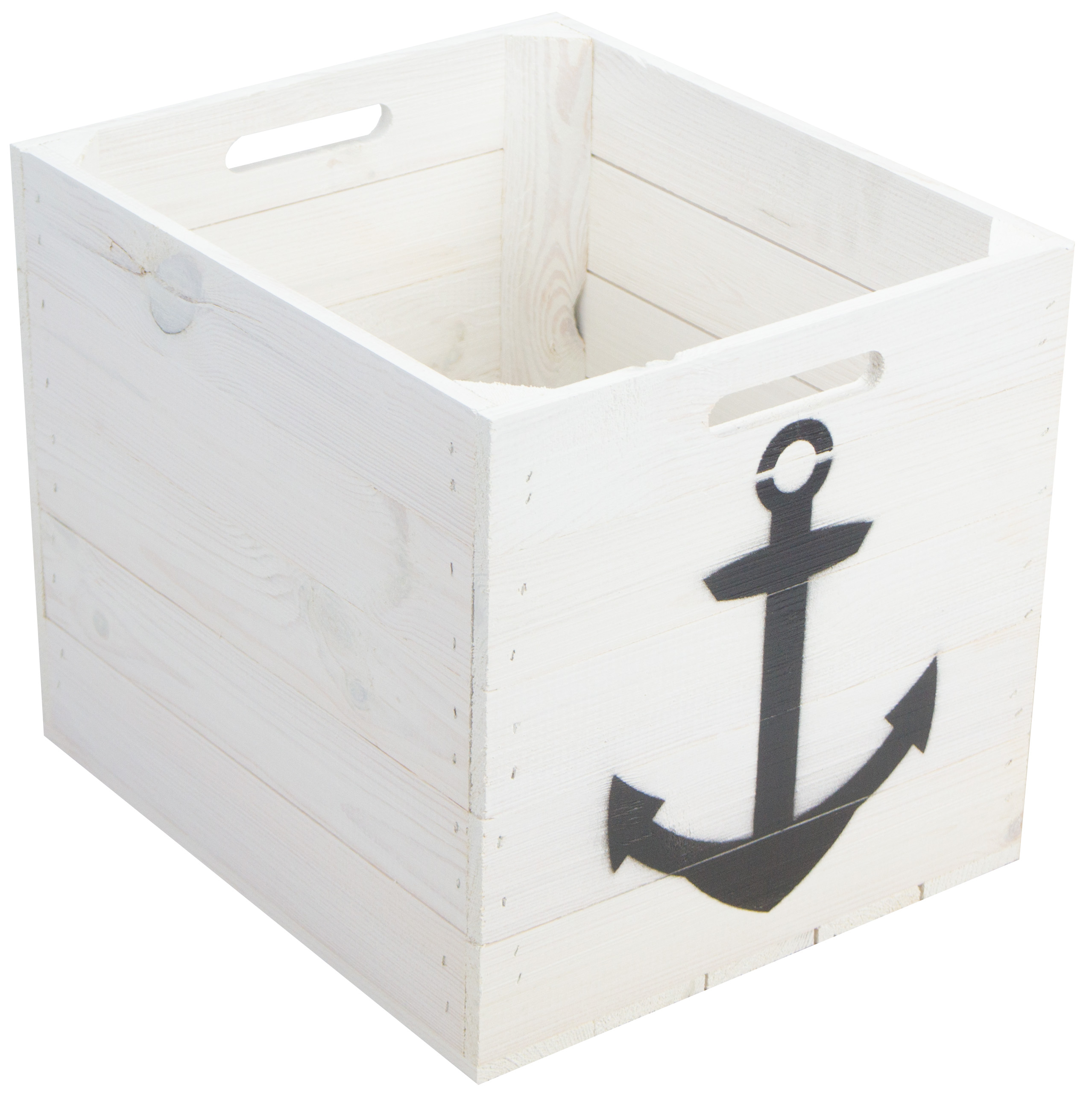 Boîte de rangement à ancrage blanc convenant aux étagères Kallax et Expedit Insert pour étagère