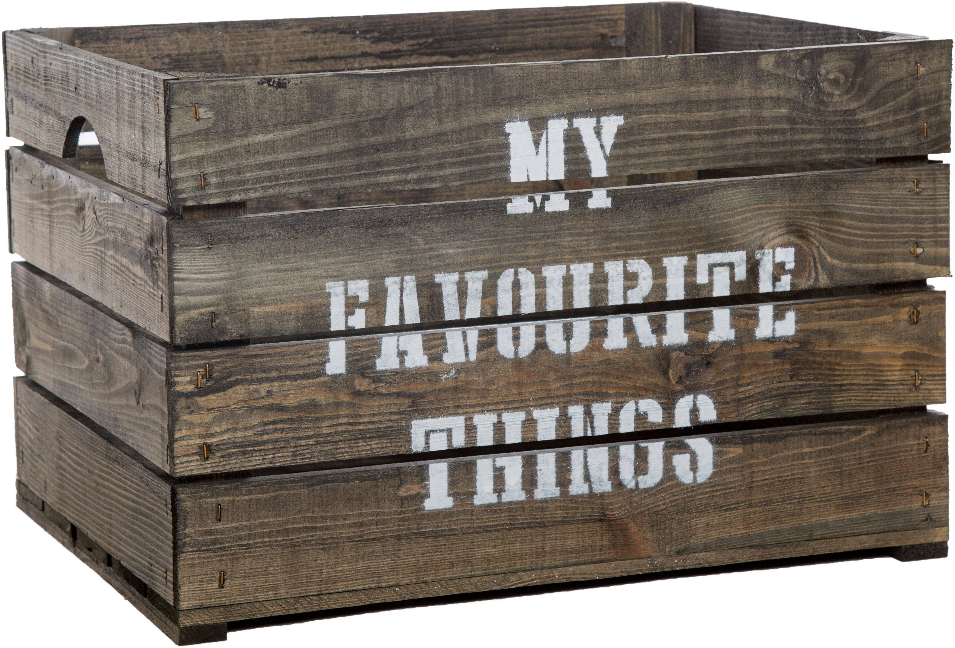 Obstkiste Johanna dunkel "MY FAVOURITE THINGS"