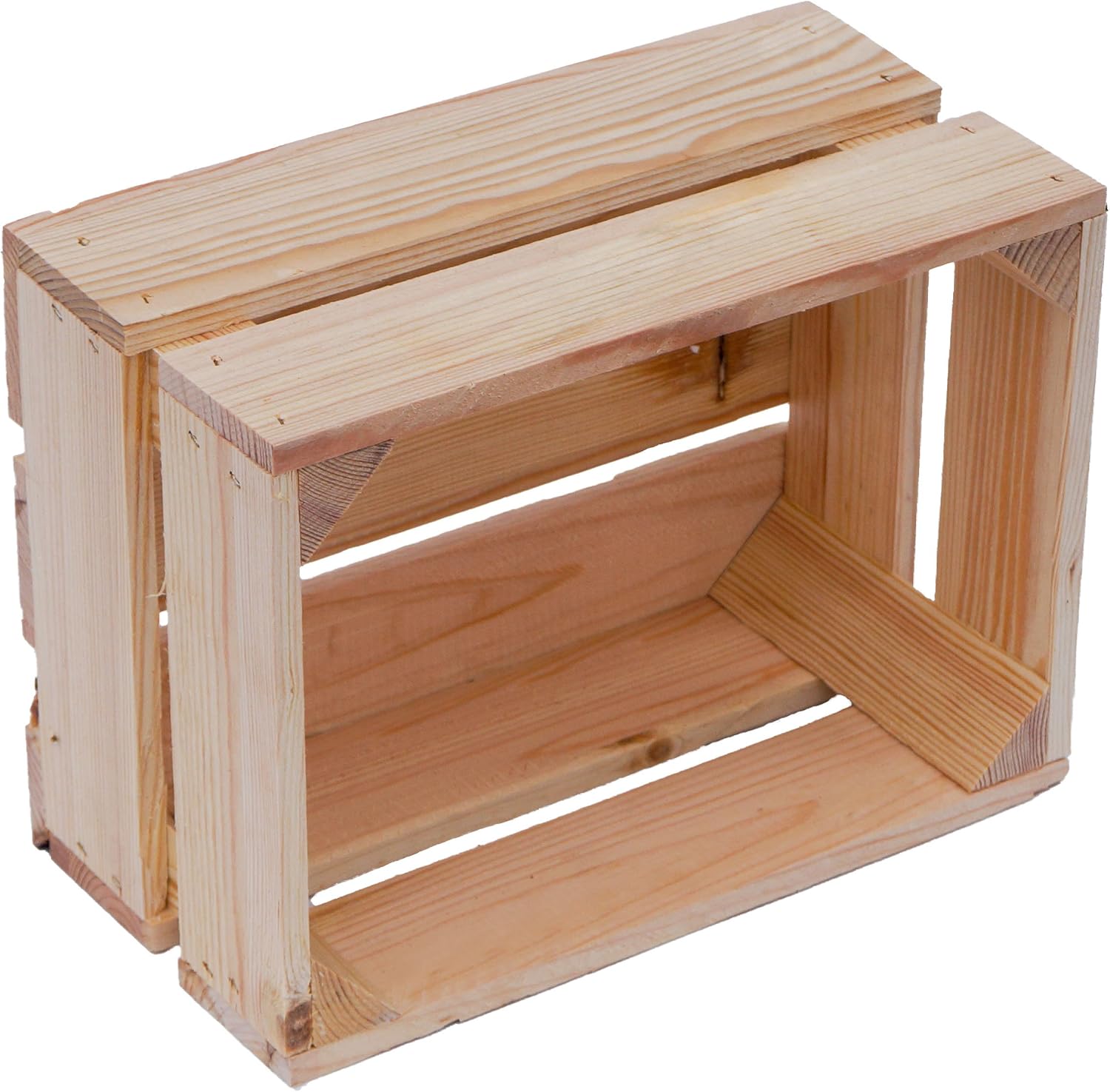 Kleine Holzkiste  "Frieda" Natur Dekokiste Weinkiste Weinkiste Geschenkkiste